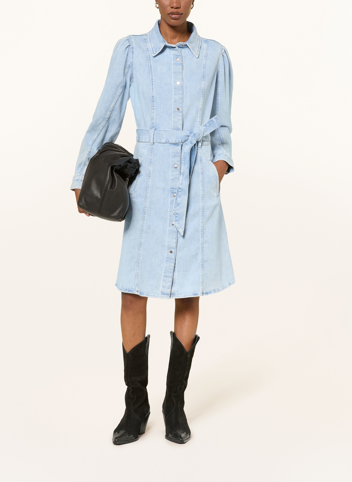 7 for all mankind Robe en jean DEWDROP: BLEU CLAIR