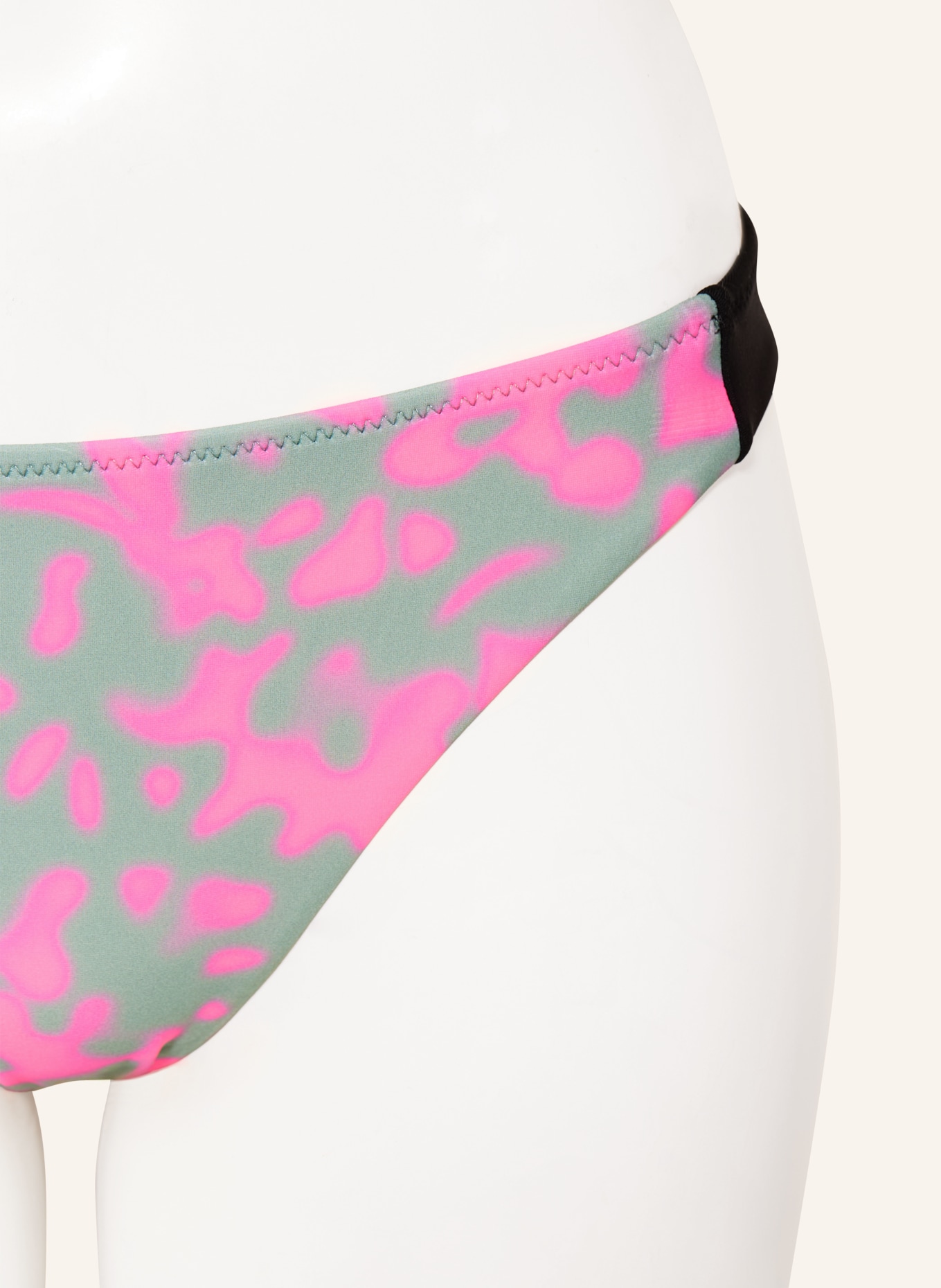 FIRE+ICE Basic bikinibroekje BACARA: GRIJS / NEONROZE / ZWART