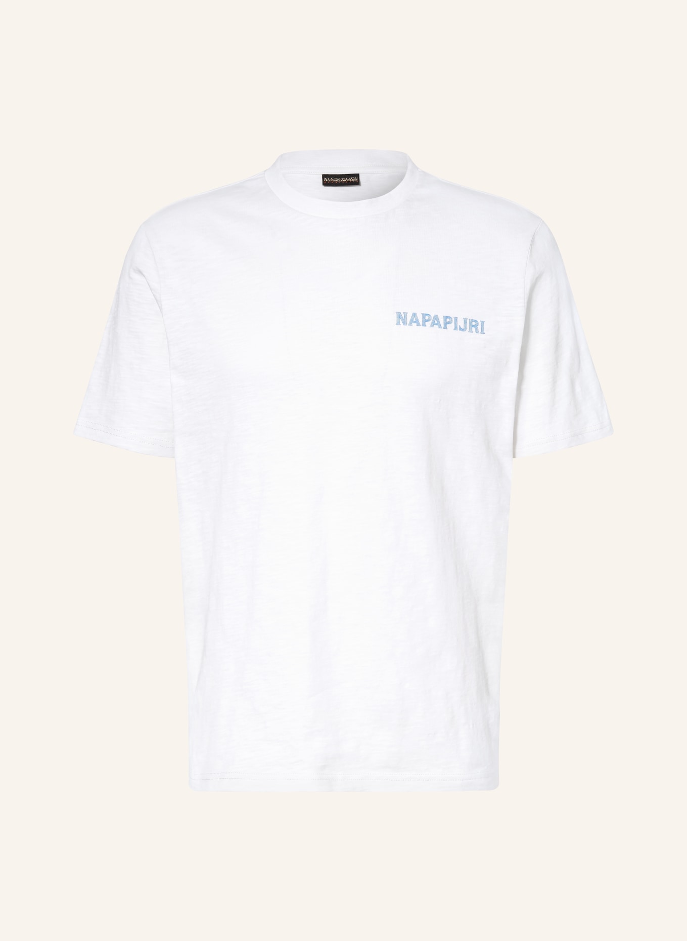 NAPAPIJRI T-Shirt: ECRU / GRÜN / BLAU