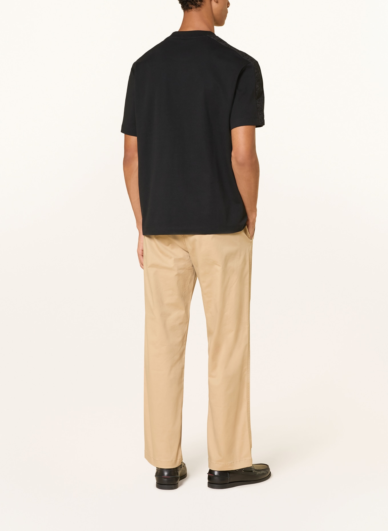 HUGO Tričko DROSTEE: ČERNÁ