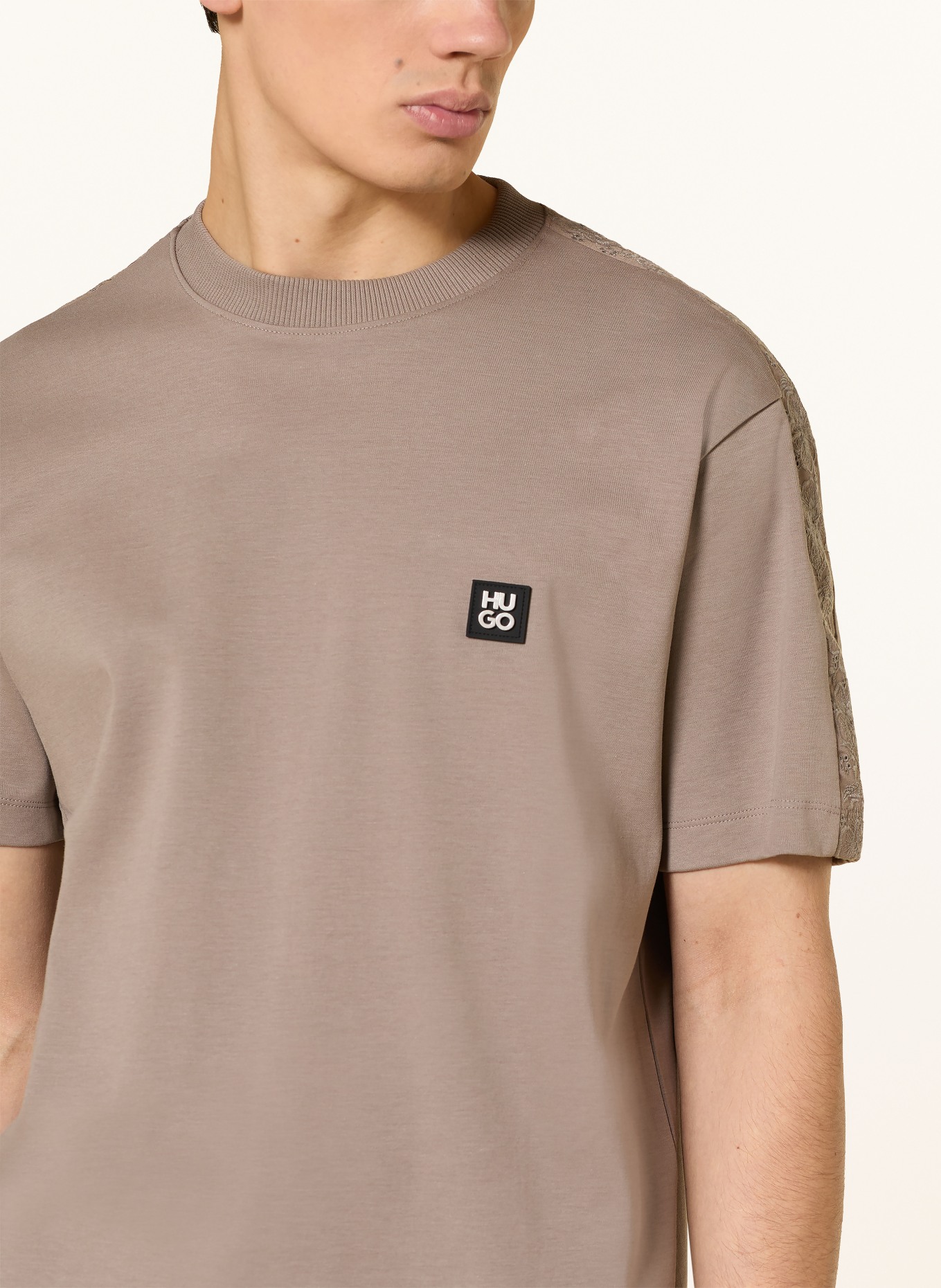 HUGO T-Shirt DROSTEE: GRAU