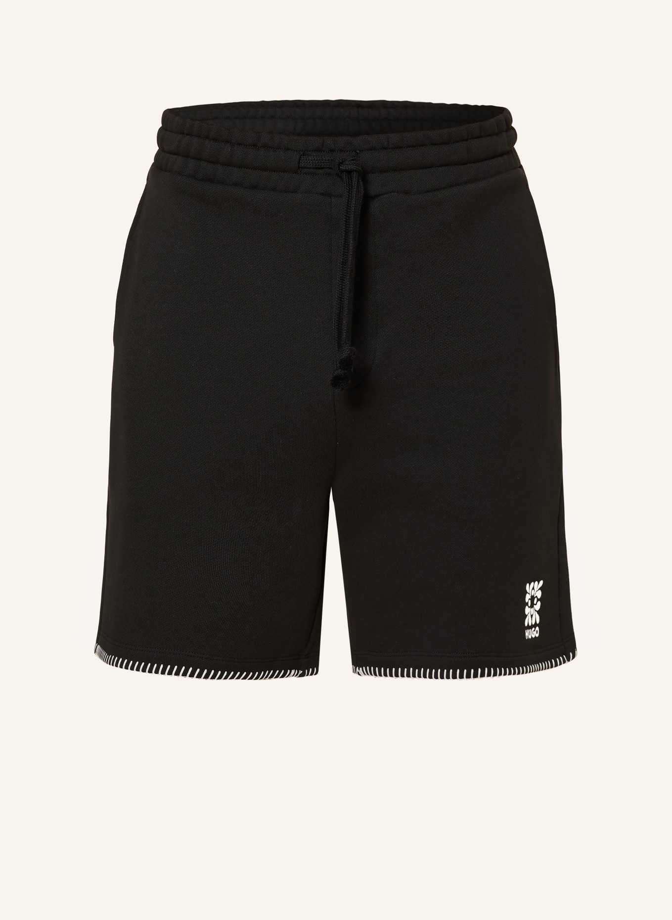 HUGO Sweatshorts DARONSO: SCHWARZ