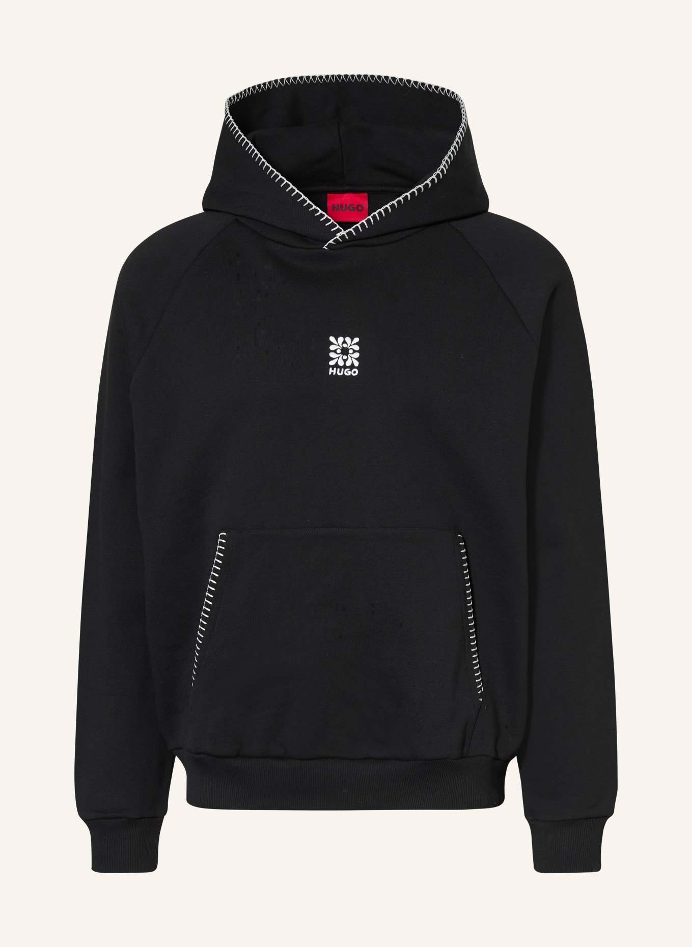 HUGO DAROHOOD Hoodie: BLACK