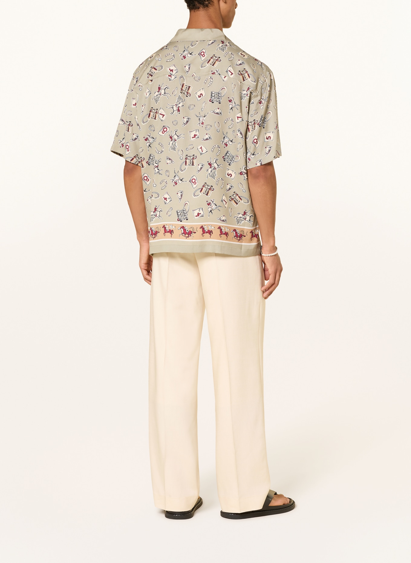 HUGO Resorthemd ESPINO Comfort Fit: OLIJF / CAMEL / DONKERROOD