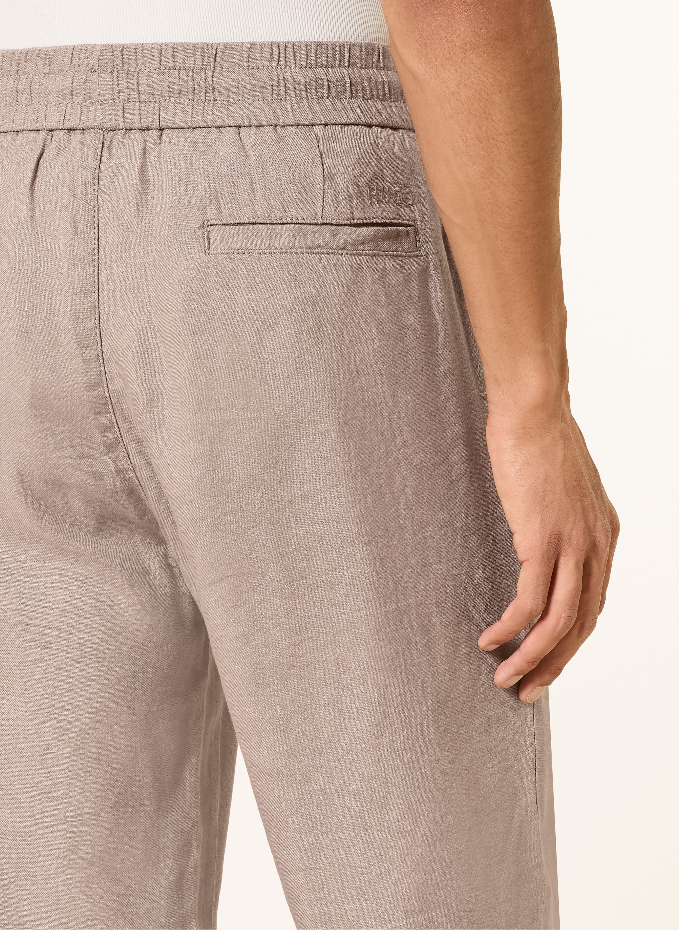 HUGO Regular-Fit Pants: TAUPE