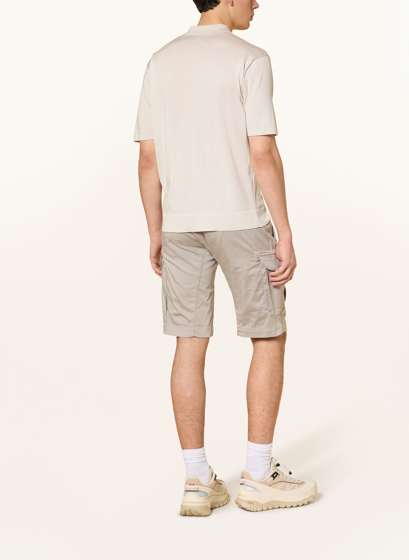C.P. COMPANY Strick-Poloshirt: CREME