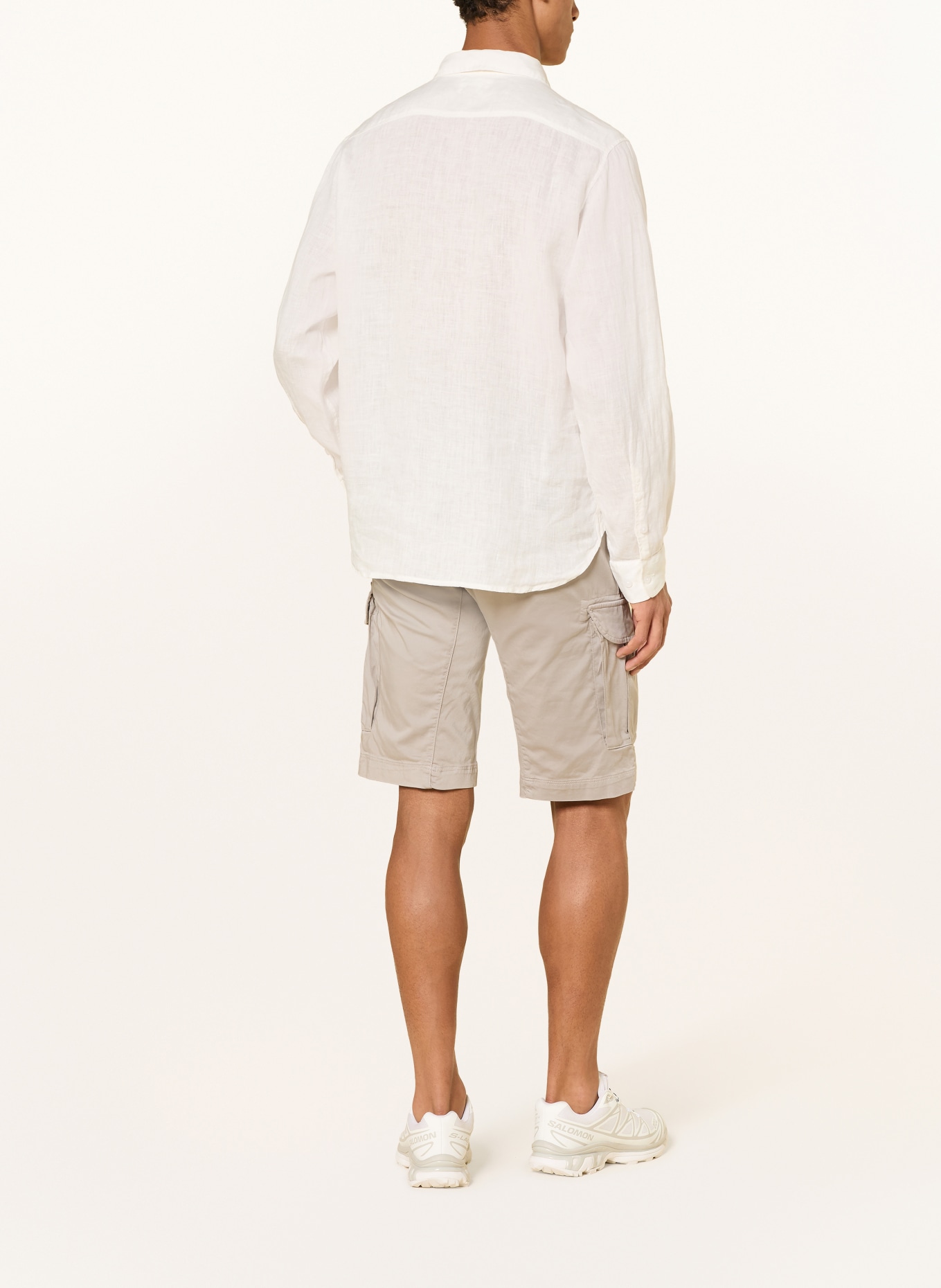 C.P. COMPANY Leinenhemd Regular Fit: WEISS