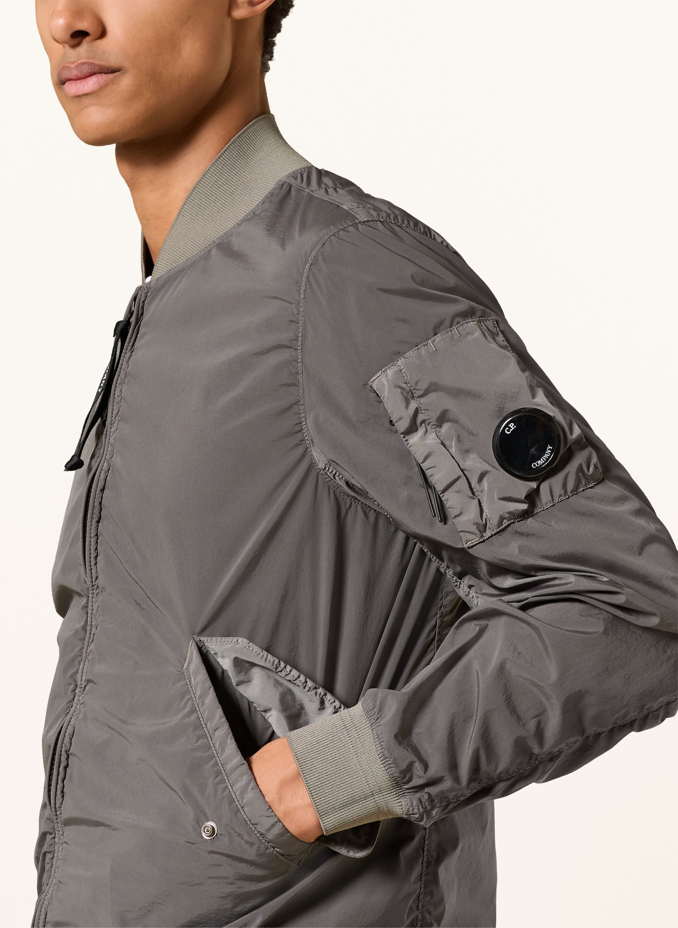 C.P. COMPANY blouson: DONKERGRIJS