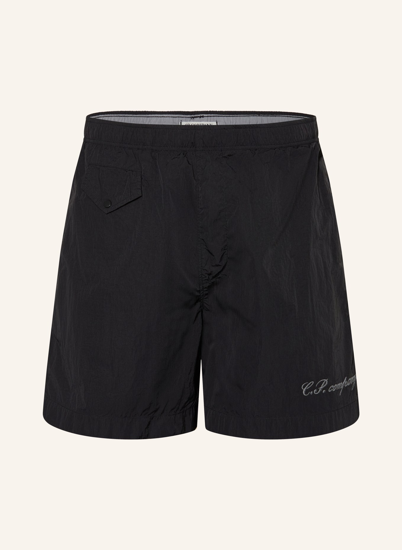 C.P. COMPANY Badeshorts: SCHWARZ