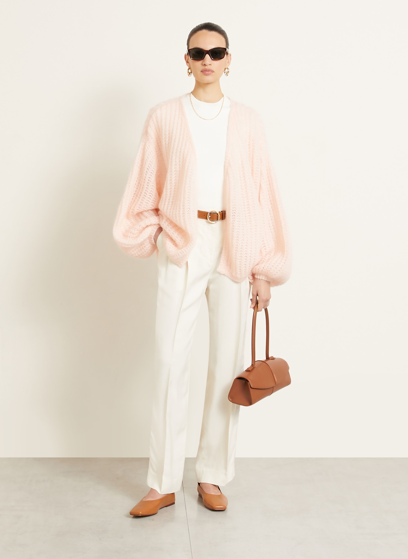 TOTEME Knitted cover with mohair: LIGHT PINK