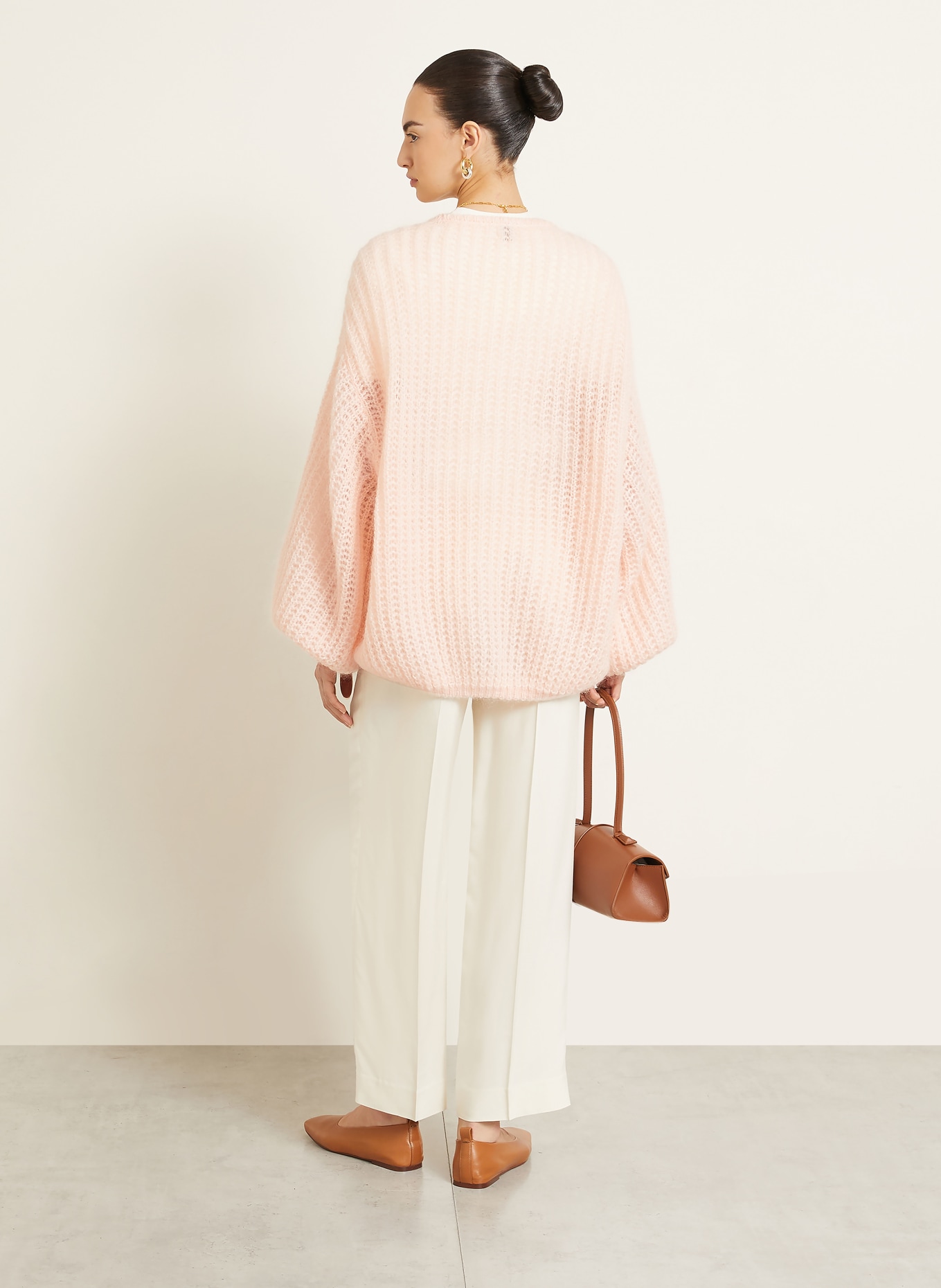TOTEME Knitted cover with mohair: LIGHT PINK