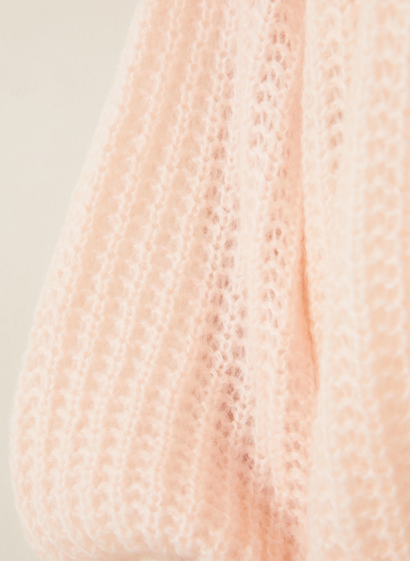 TOTEME Knitted cover with mohair: LIGHT PINK