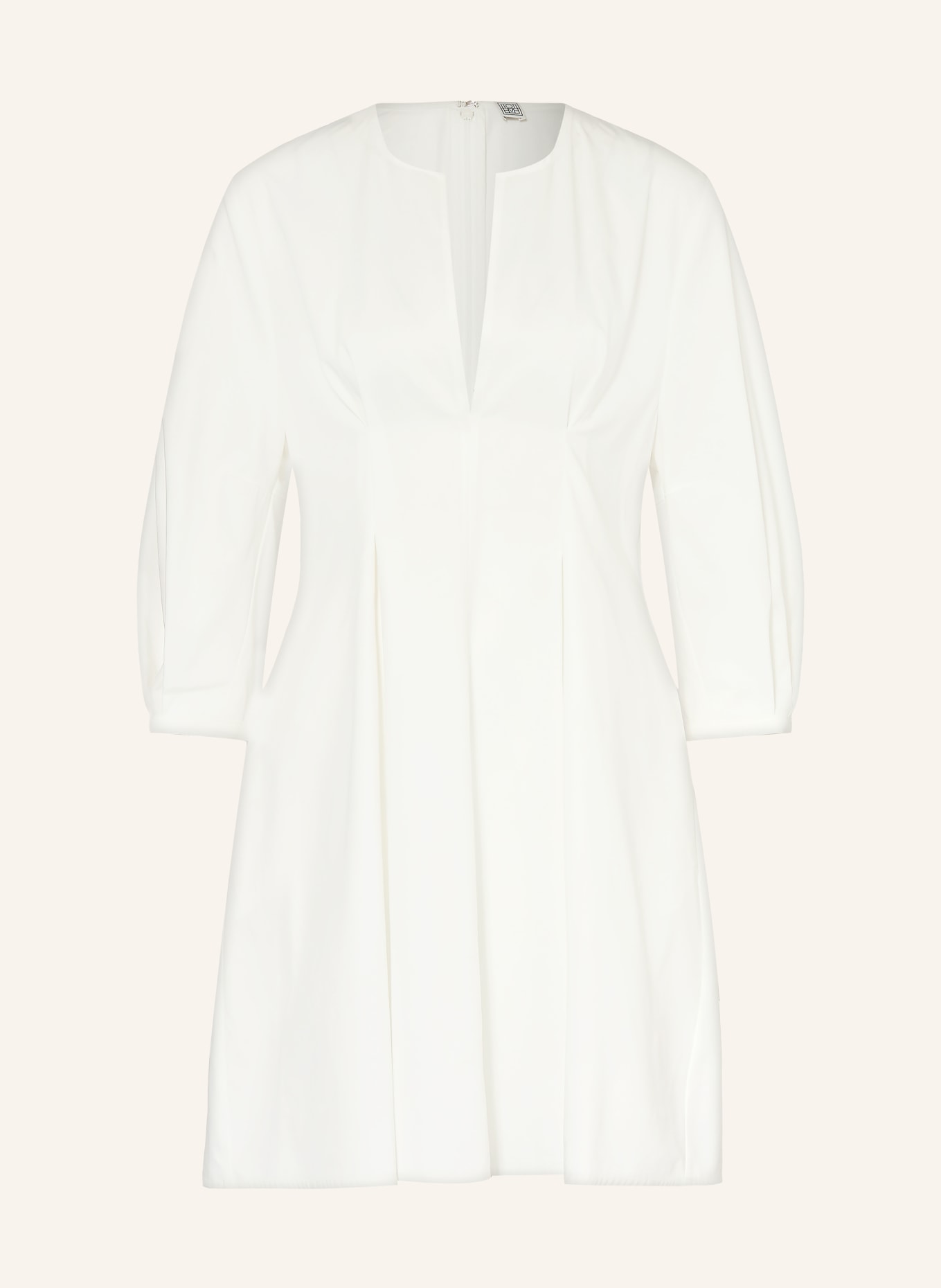 TOTEME Dress with 3/4-length sleeves: WHITE