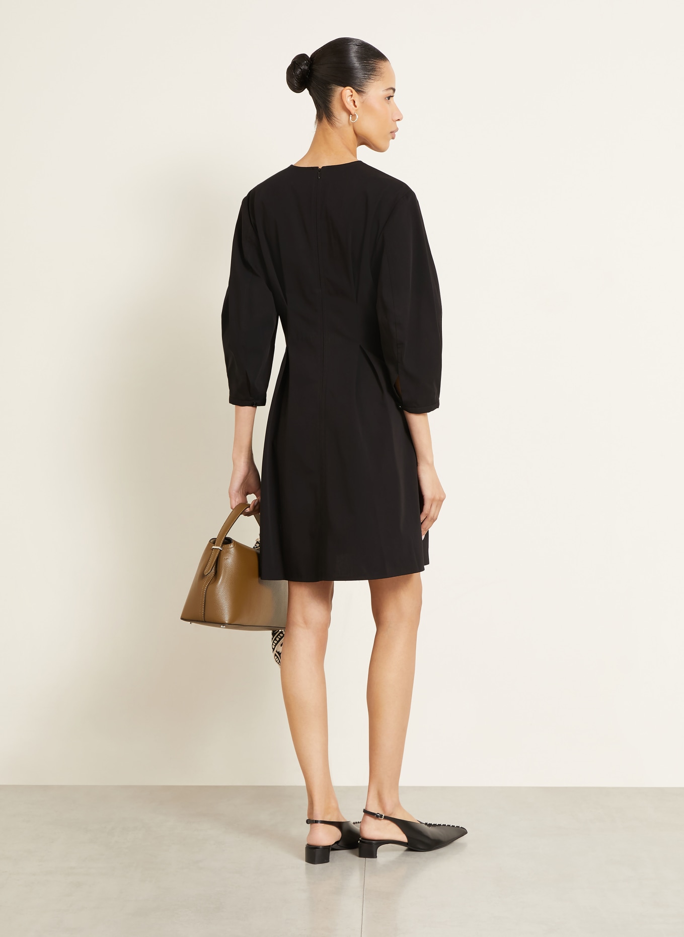 TOTEME Kleid mit 3/4-Arm: SCHWARZ