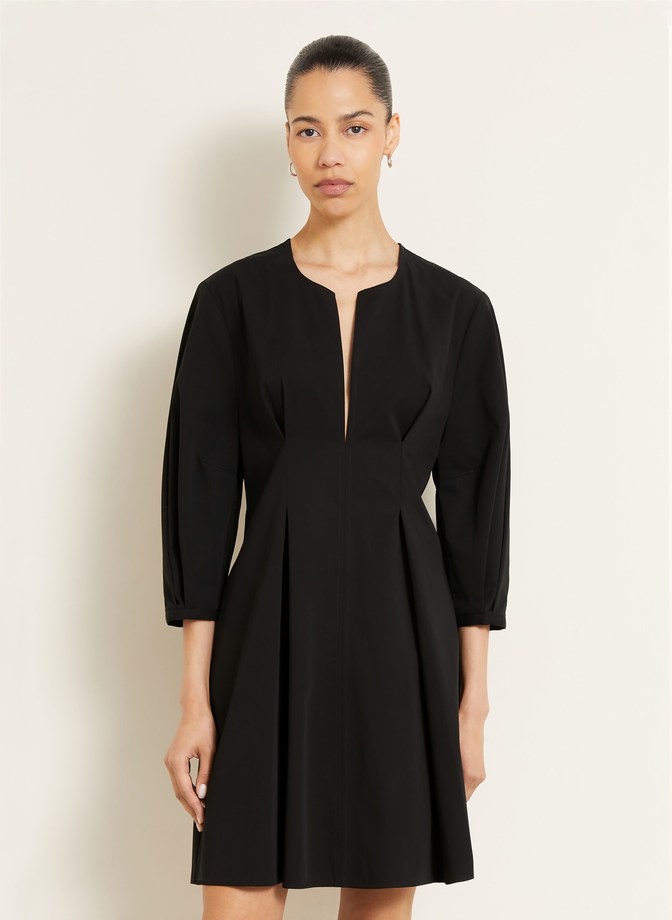 TOTEME Kleid mit 3/4-Arm: SCHWARZ