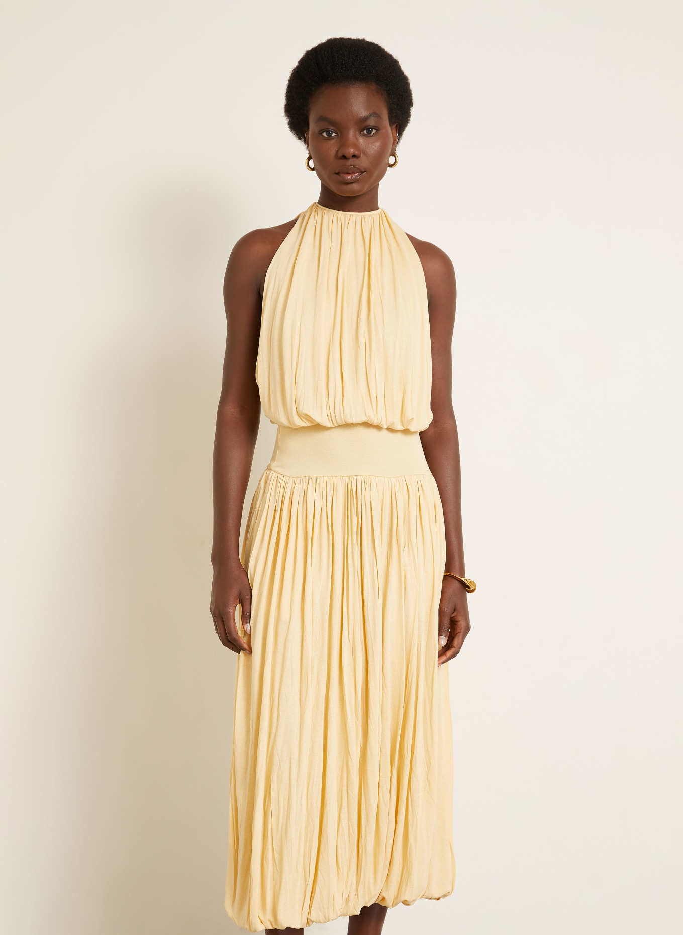 TOTEME Kleid: HELLGELB