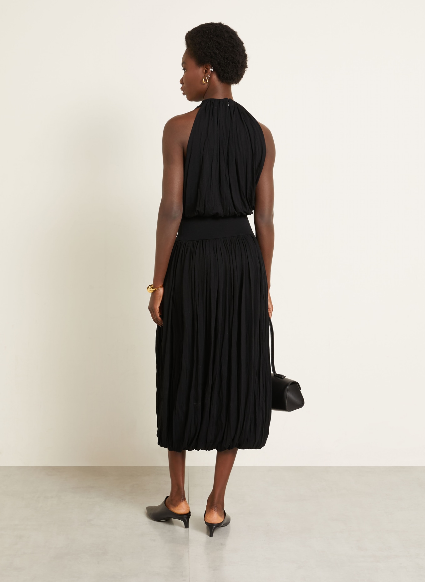 TOTEME Kleid: SCHWARZ