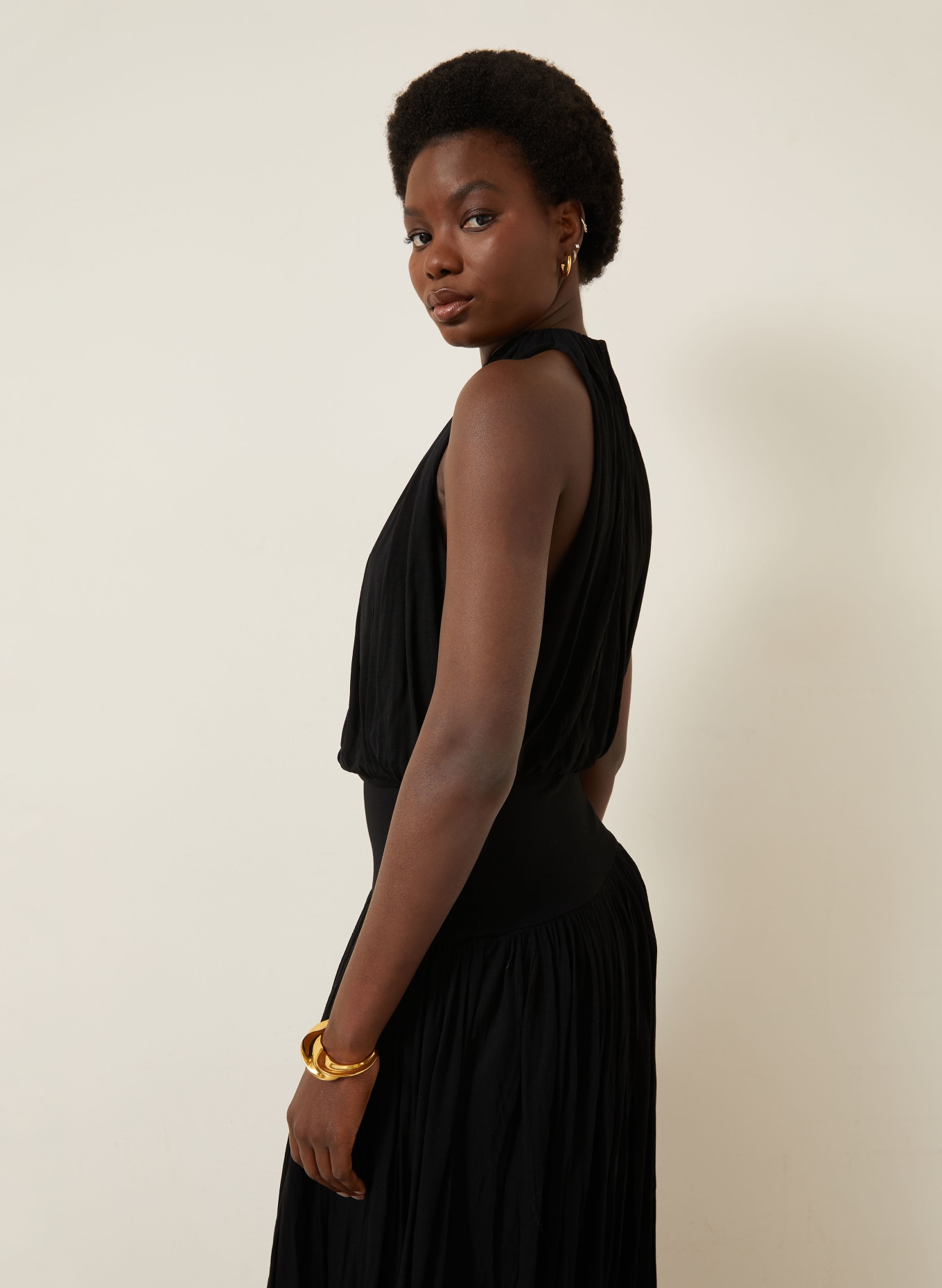 TOTEME Kleid: SCHWARZ