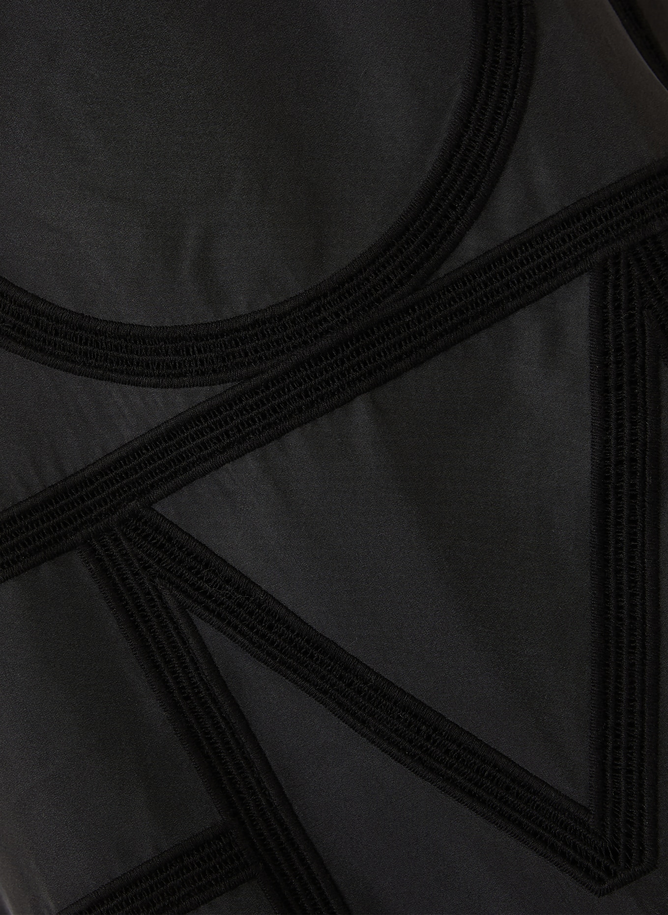 TOTEME Silk dress with lace: BLACK