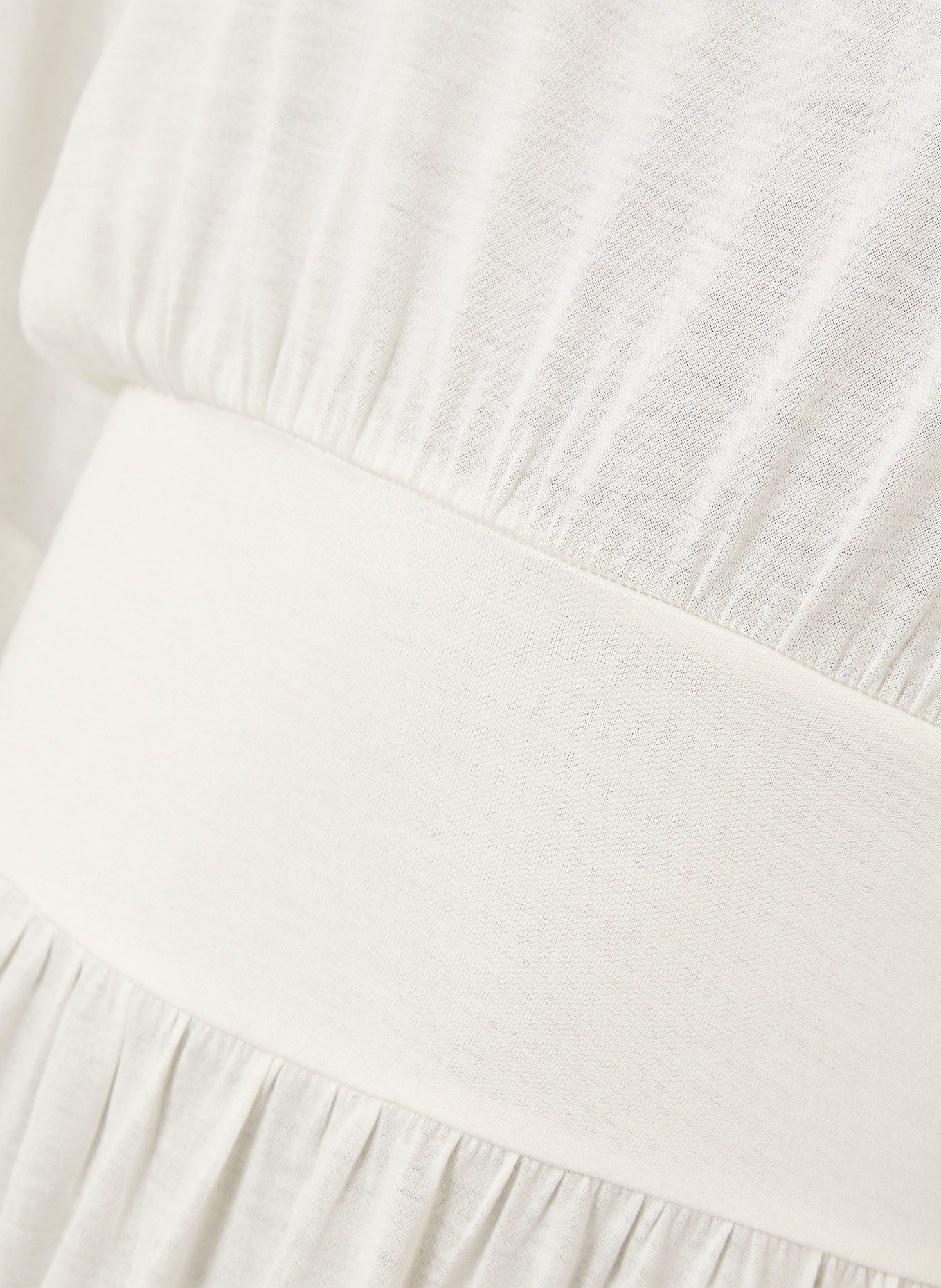 TOTEME Jerseykleid mit Seide: ECRU