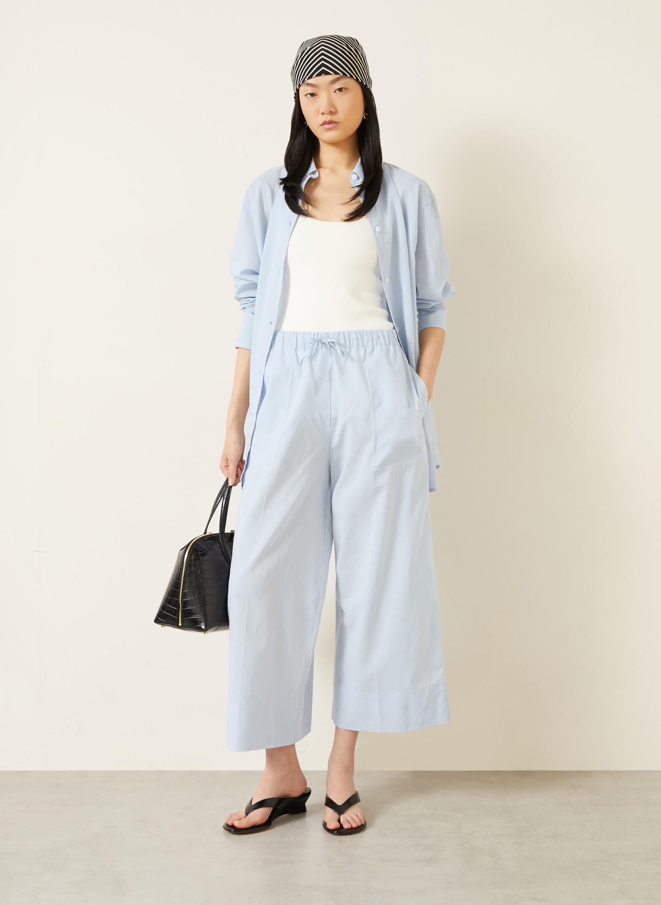 TOTEME Culottes: LIGHT BLUE