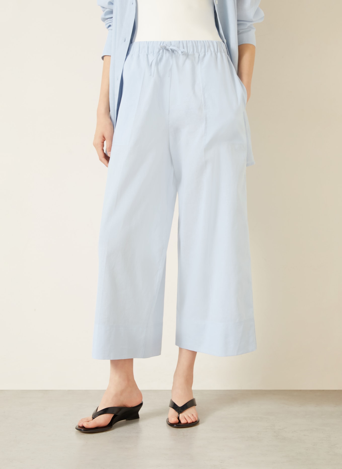 TOTEME Culottes: LIGHT BLUE