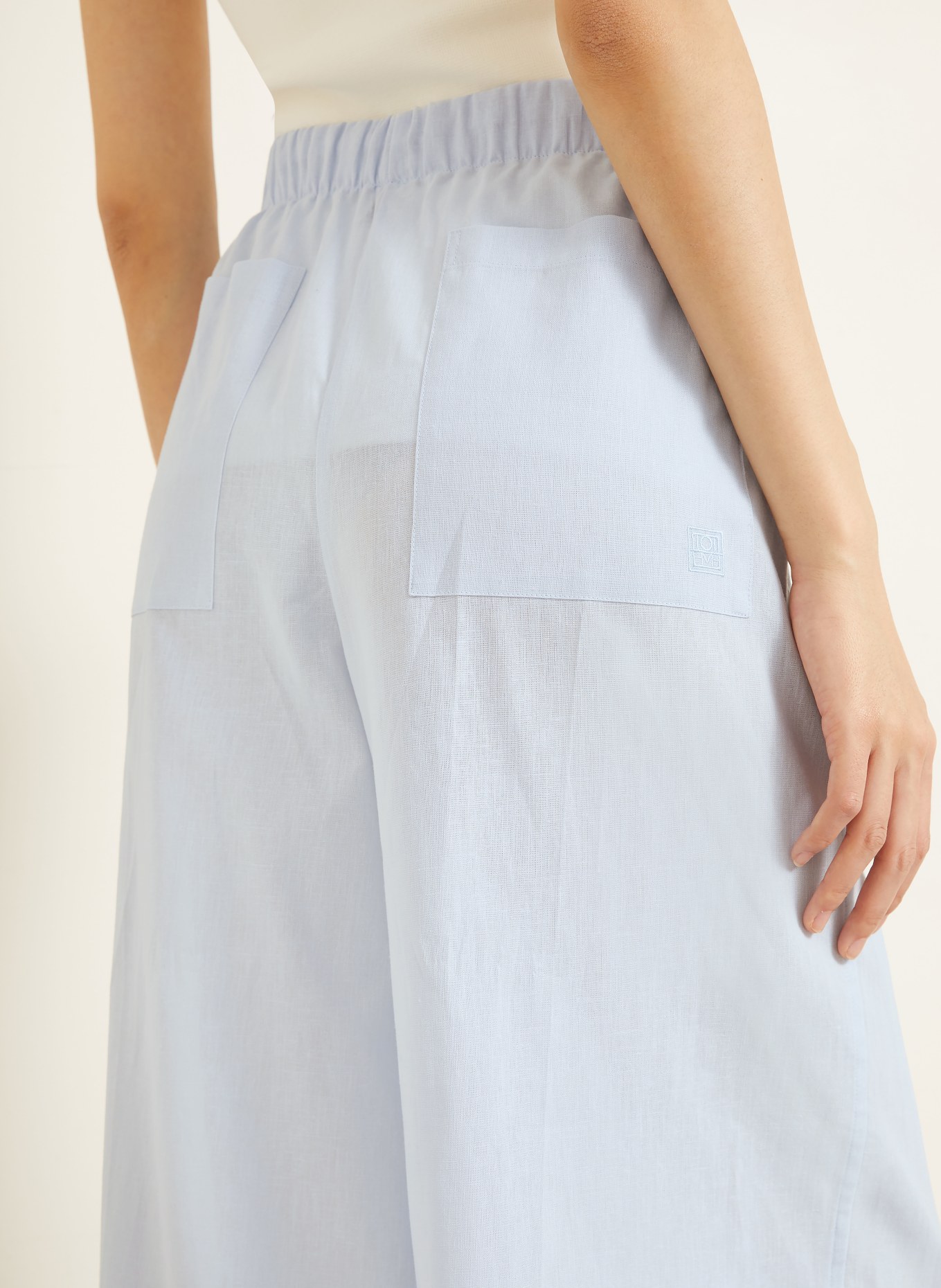 TOTEME Culottes: LIGHT BLUE