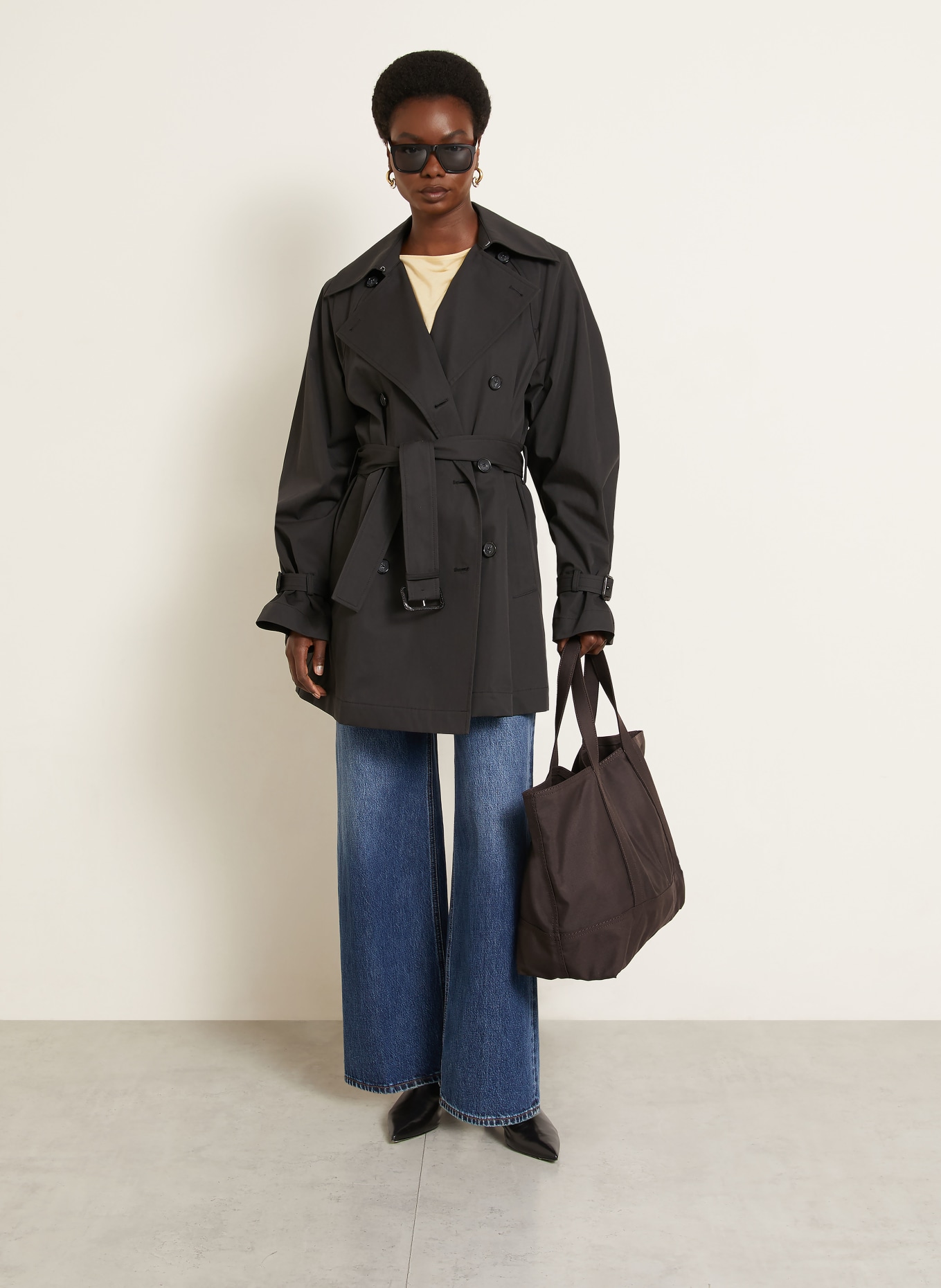 TOTEME boodschappentas: MARRON FONCÉ