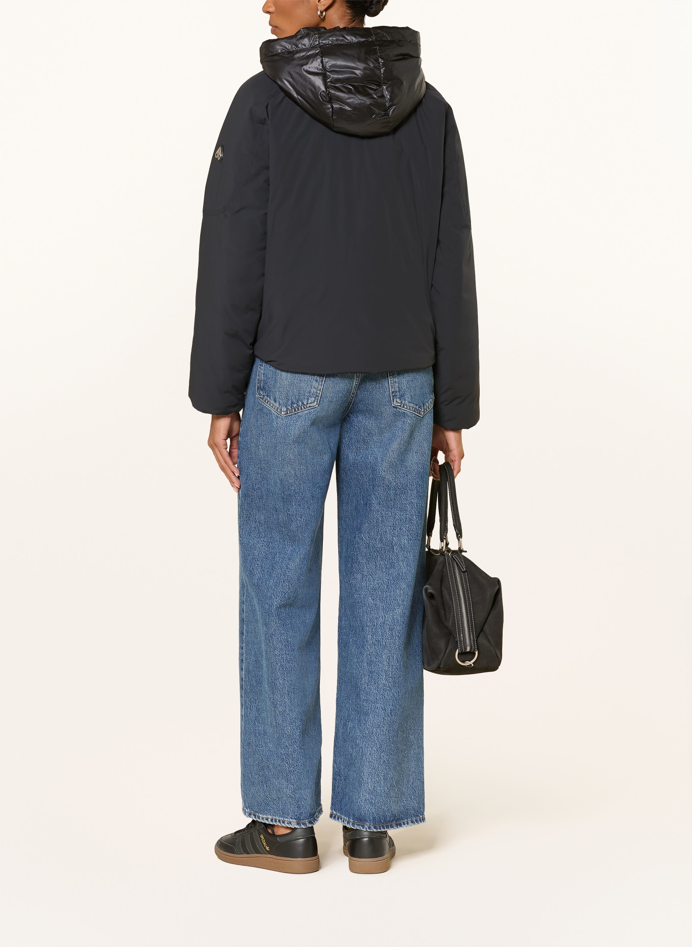 MOOSE KNUCKLES Kurtka puchowa TEGAN z odpinanym kołnierzem: CZARNY