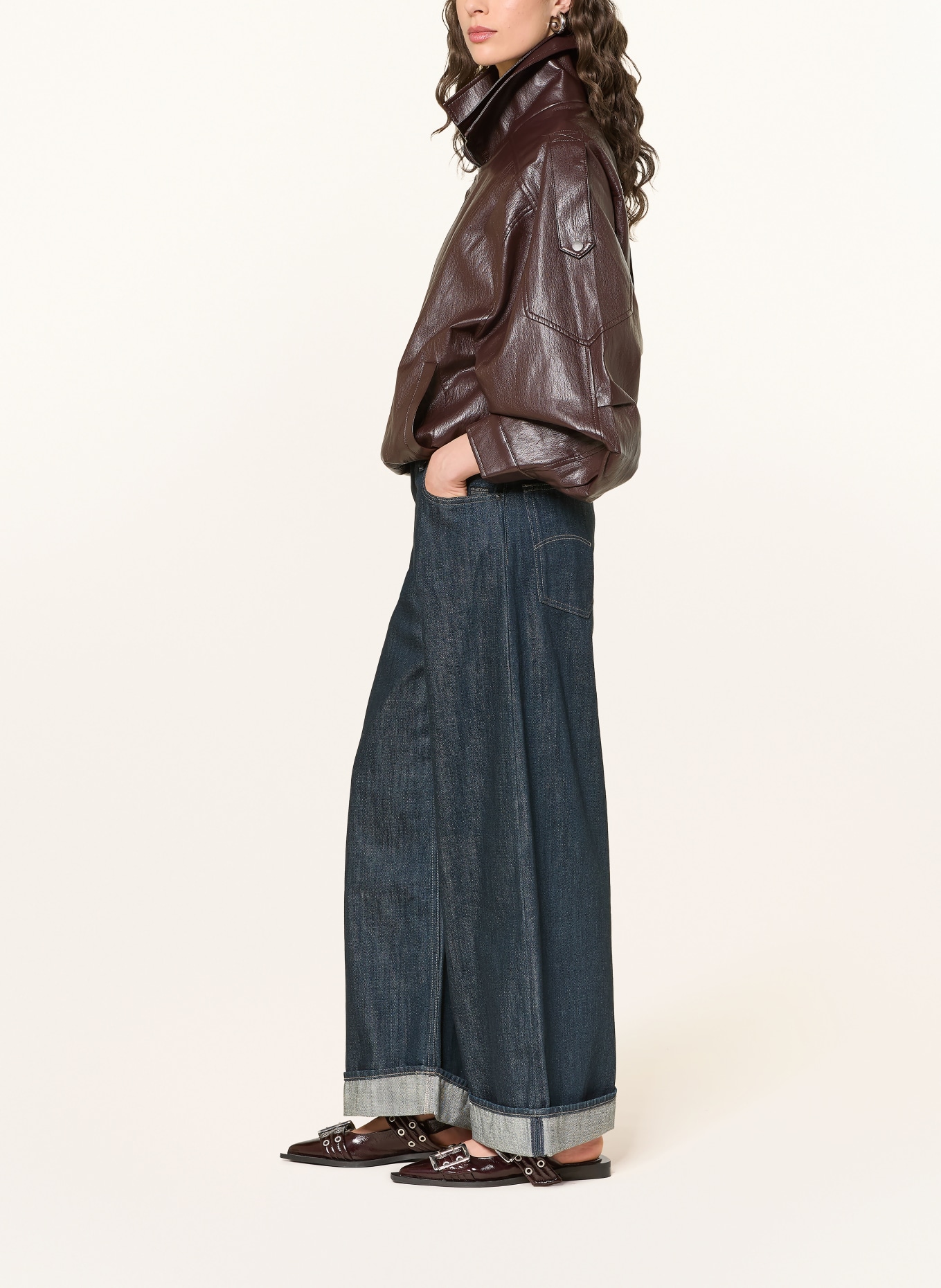 G-Star Wide Leg Jeans ROXX: D926 neo raw denim