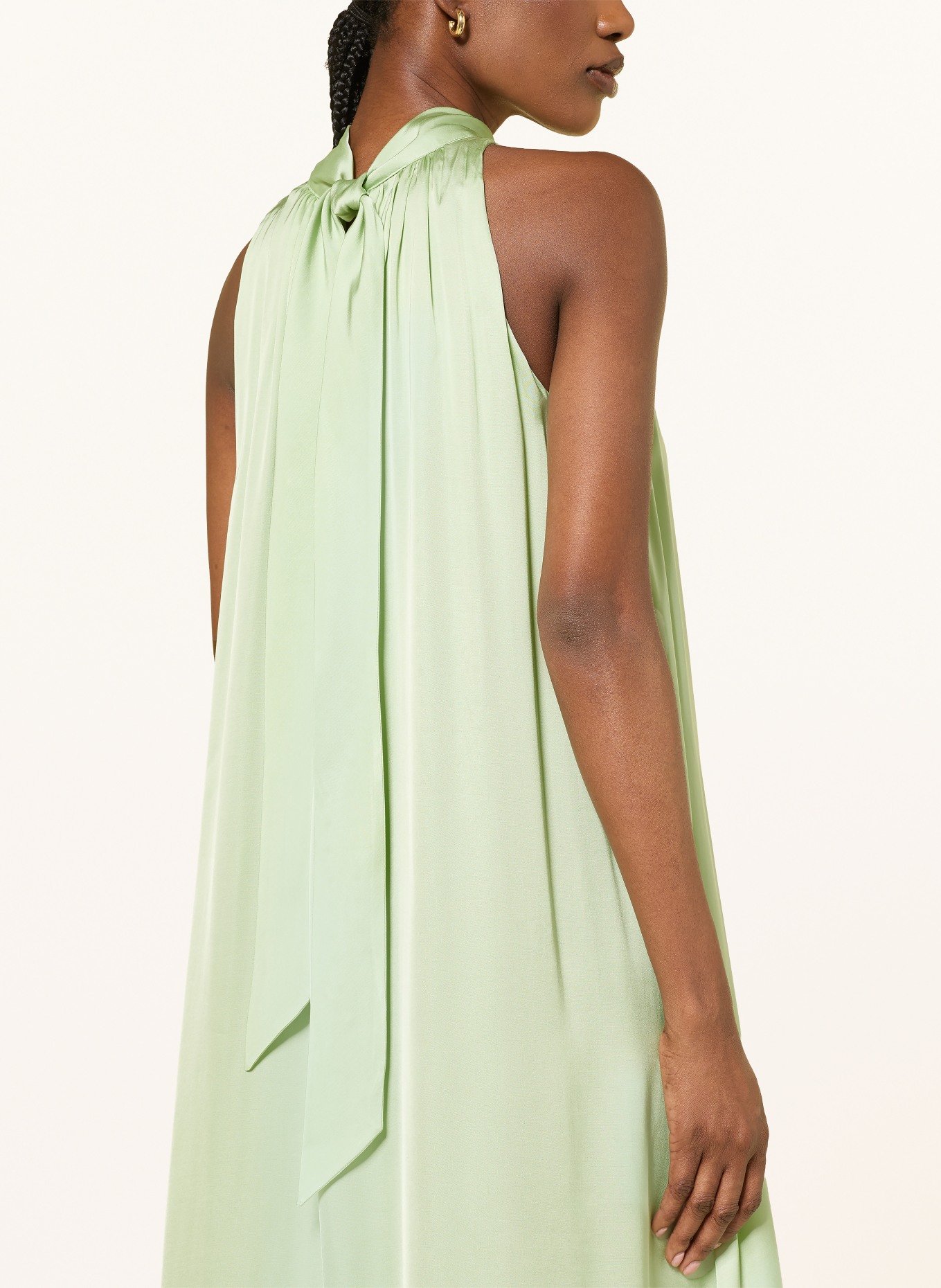 BOSS Satinkleid DAIRA: HELLGRÜN
