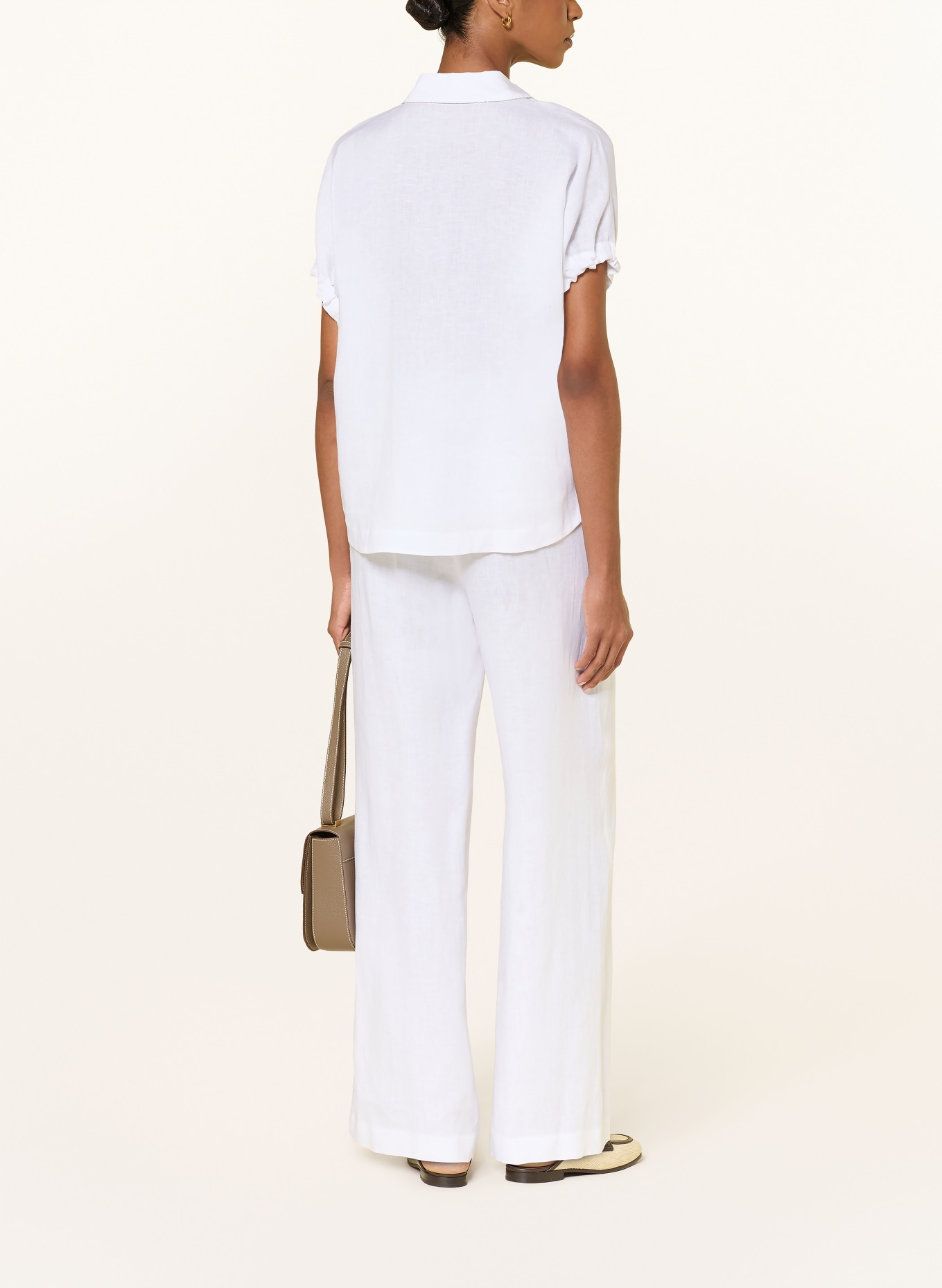 PESERICO Linnen overhemd: WIT