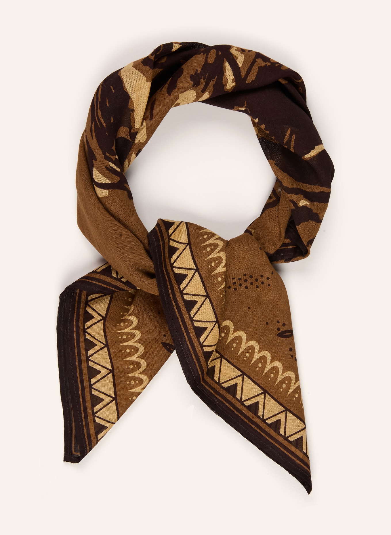 STETSON Tuch LAST DROP: BRAUN / COGNAC / DUNKELBRAUN