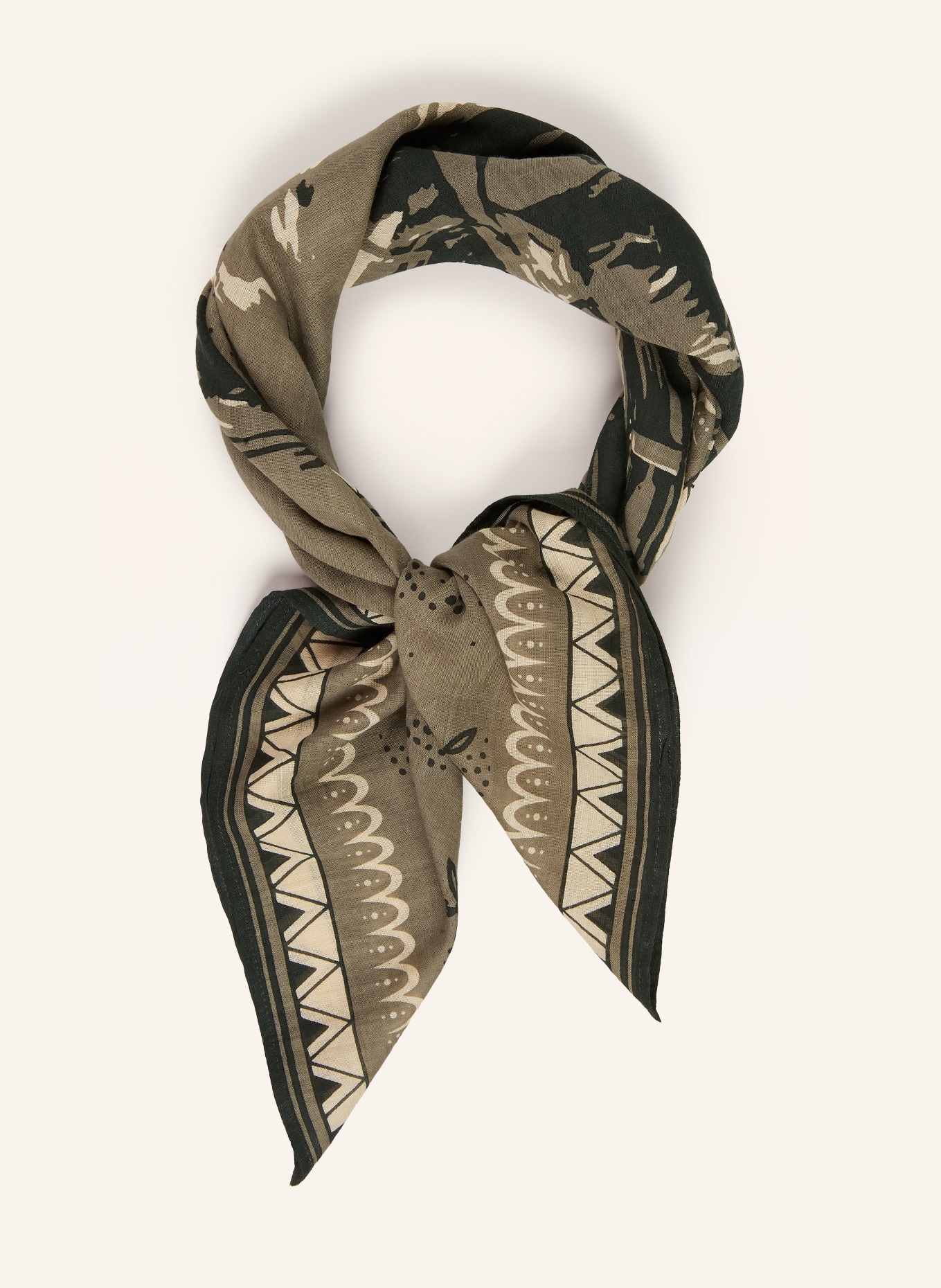 STETSON Tuch LAST DROP: GRAU / HELLGRÜN / DUNKELGRÜN