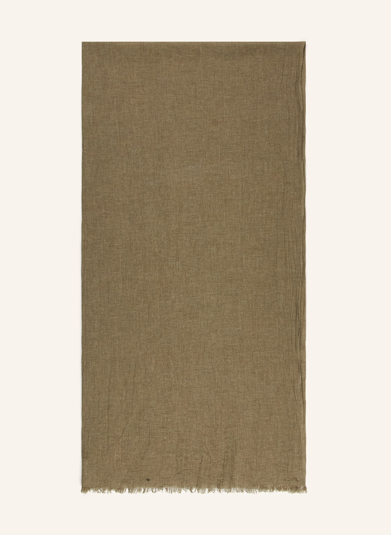 STETSON Écharpe en lin: OLIVE