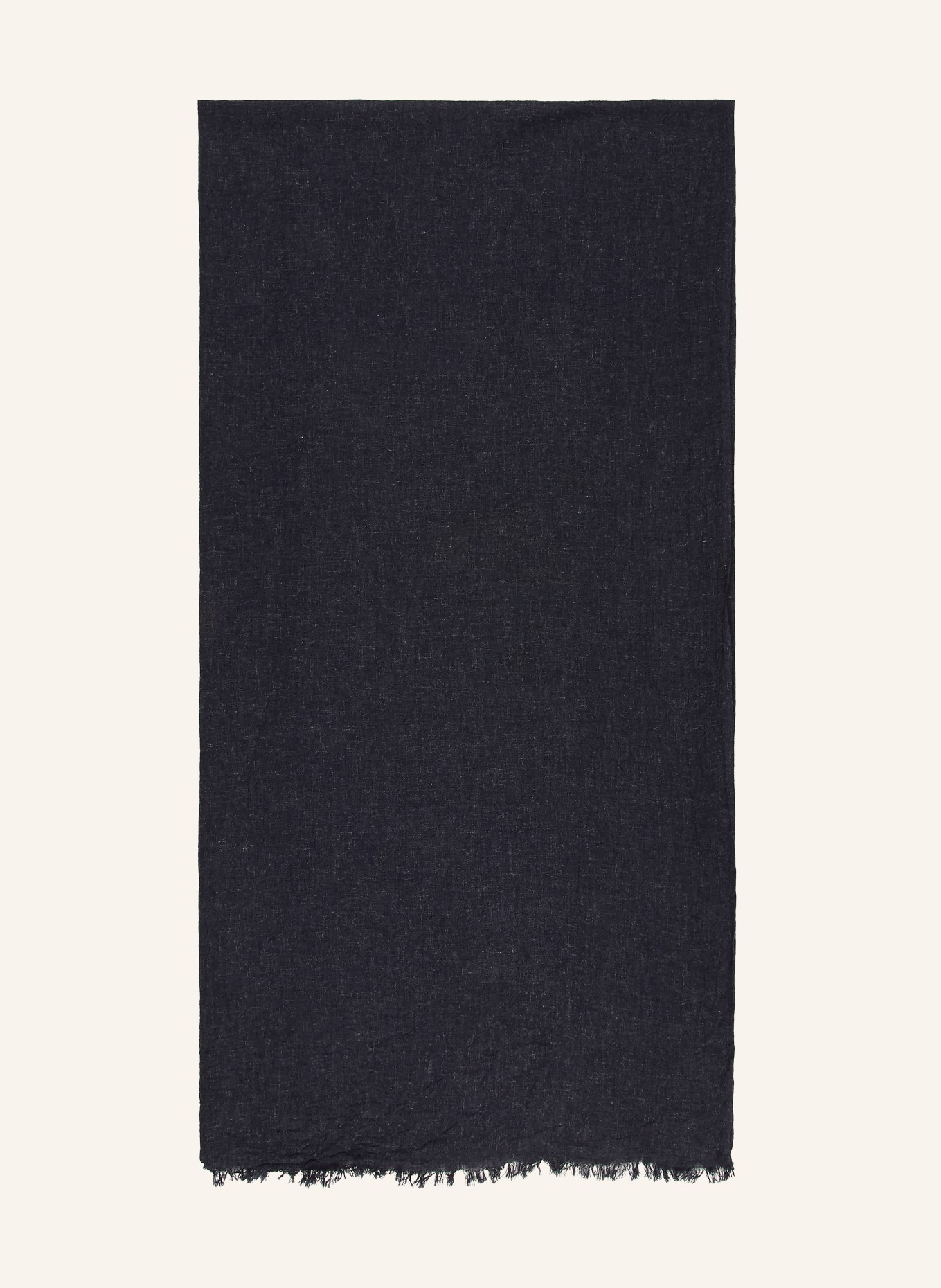STETSON Écharpe en lin: BLEU FONCÉ