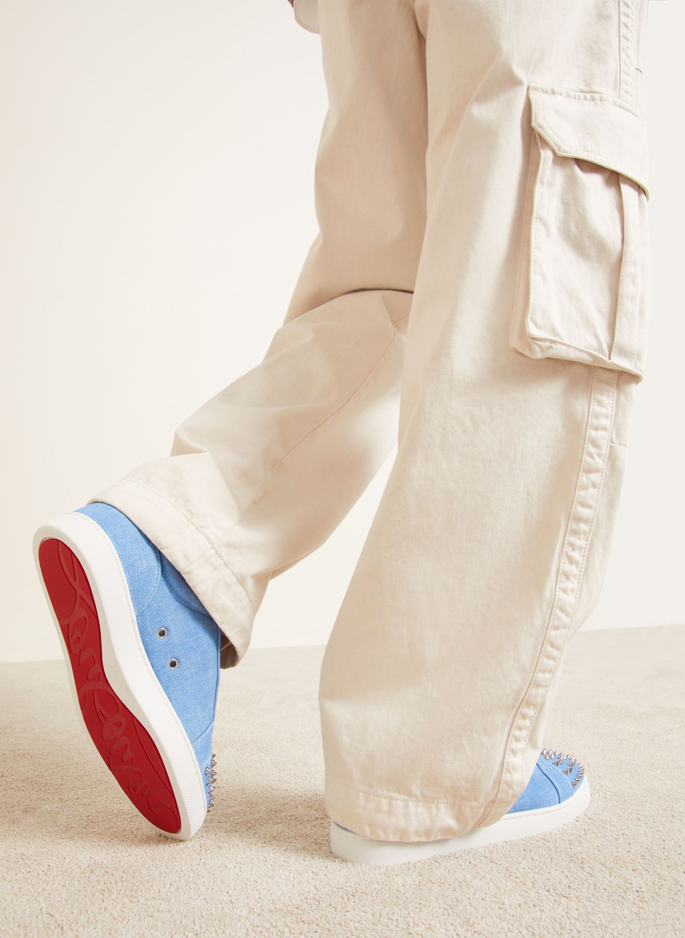 Christian Louboutin Sneaker LOUIS JUNIOR: BLAUW