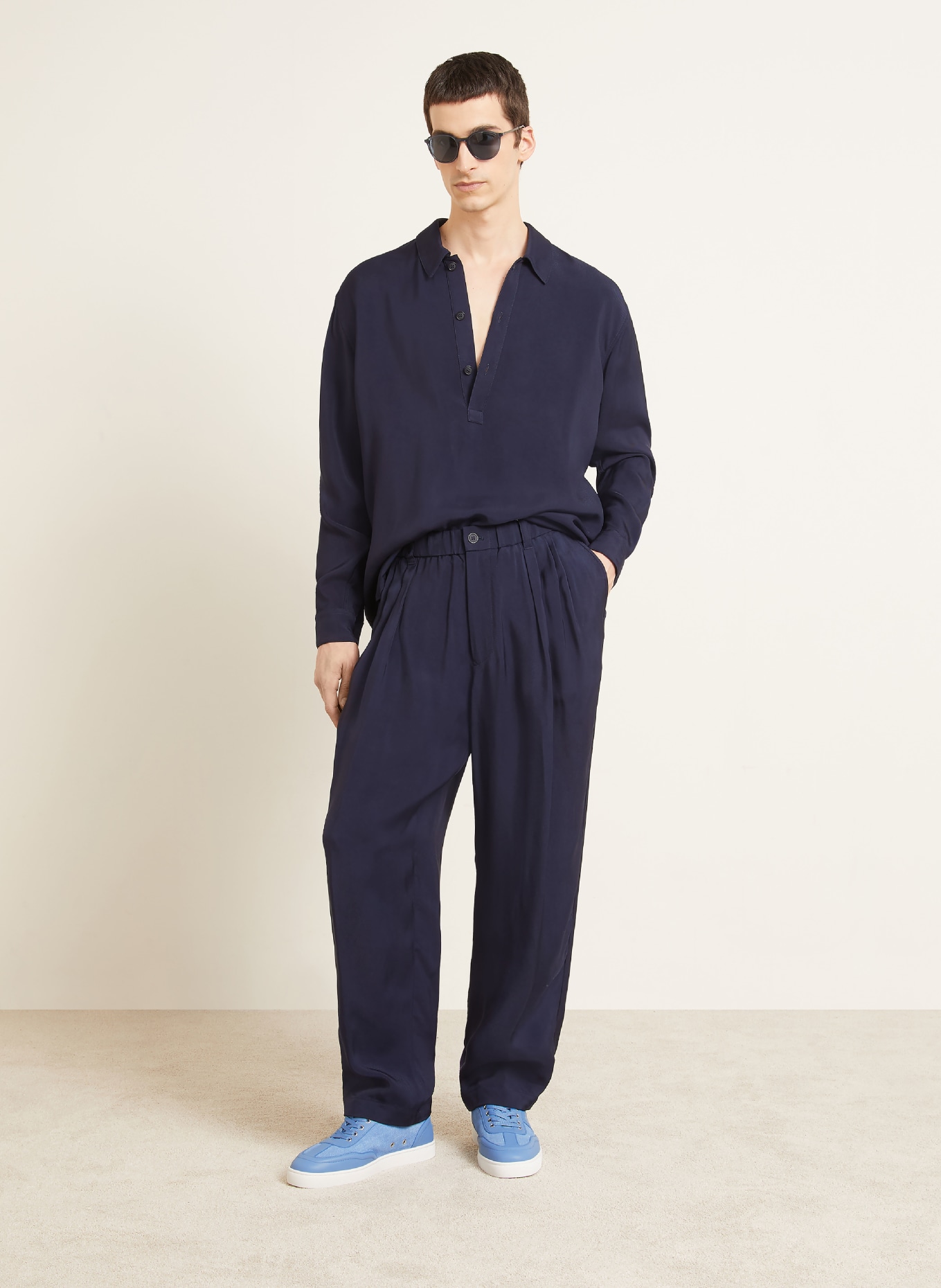 Christian Louboutin RETRO-sneaker: BLAUW