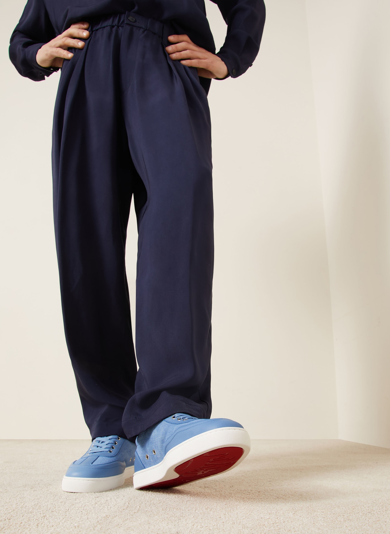 Christian Louboutin RETRO-sneaker: BLAUW