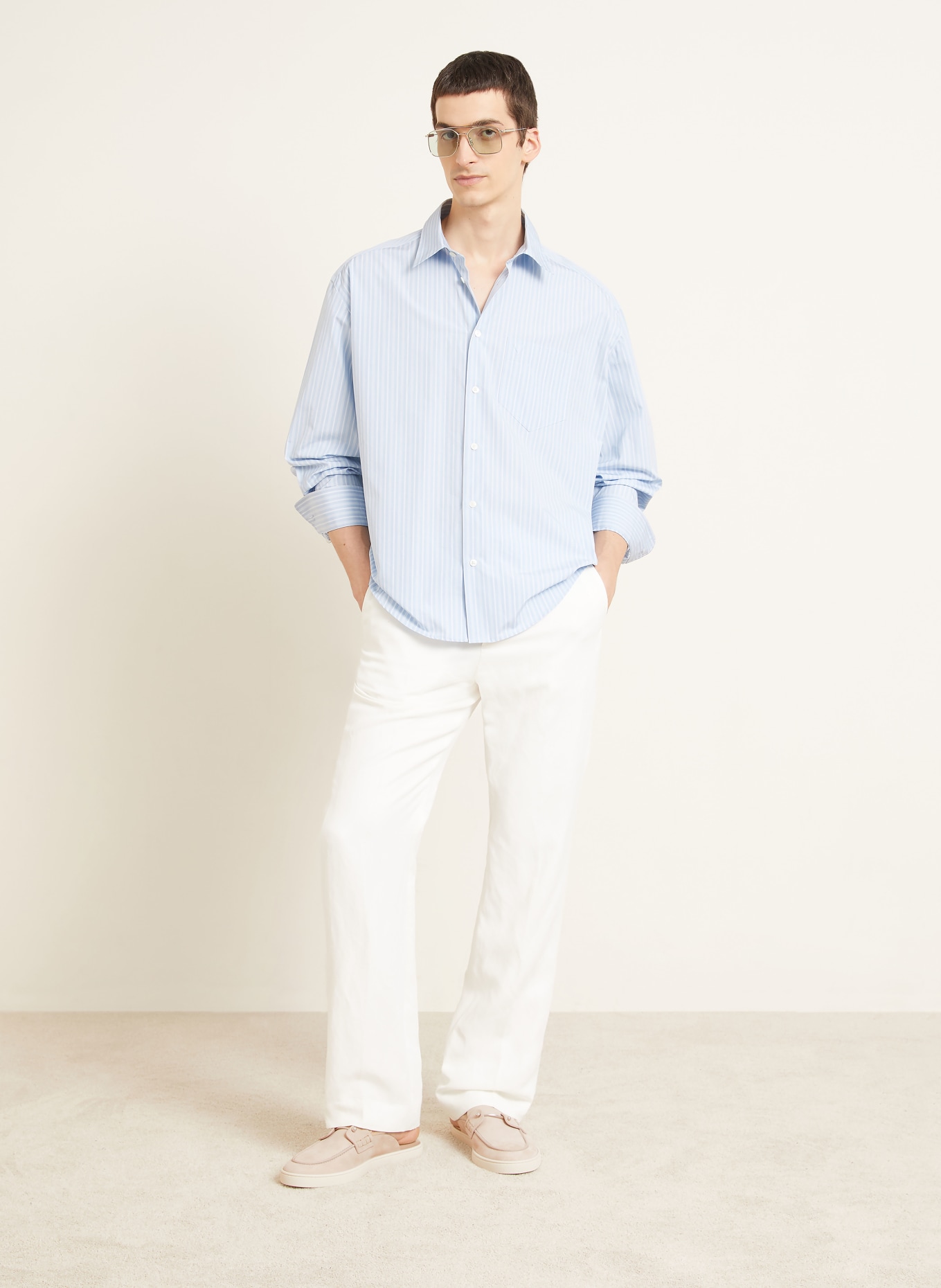 Christian Louboutin Mules CHANME: TAUPE / ARGENT