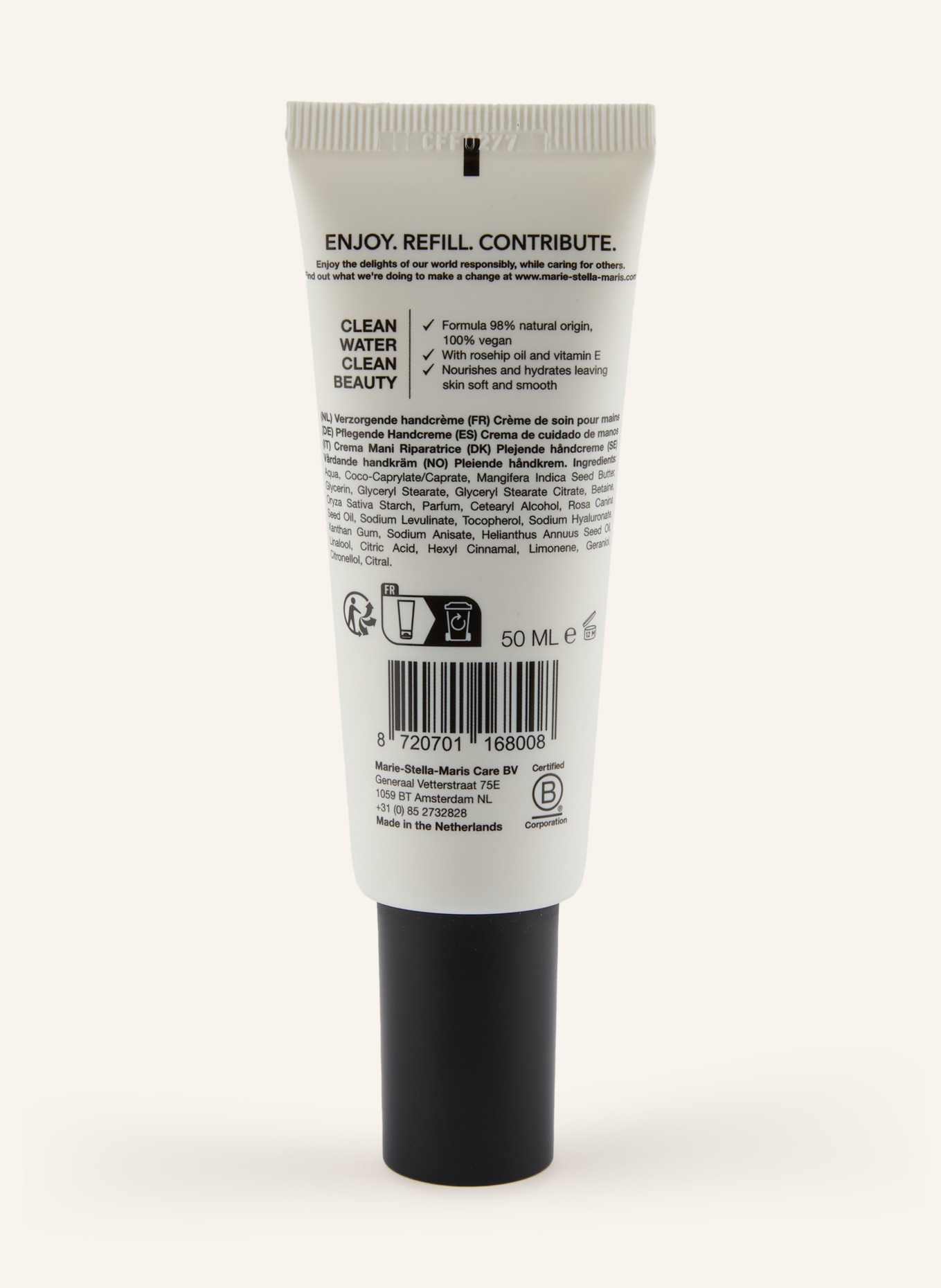 MARIE-STELLA-MARIS Hand Cream OBJECTS D'AMSTERDAM: WHITE / BLACK