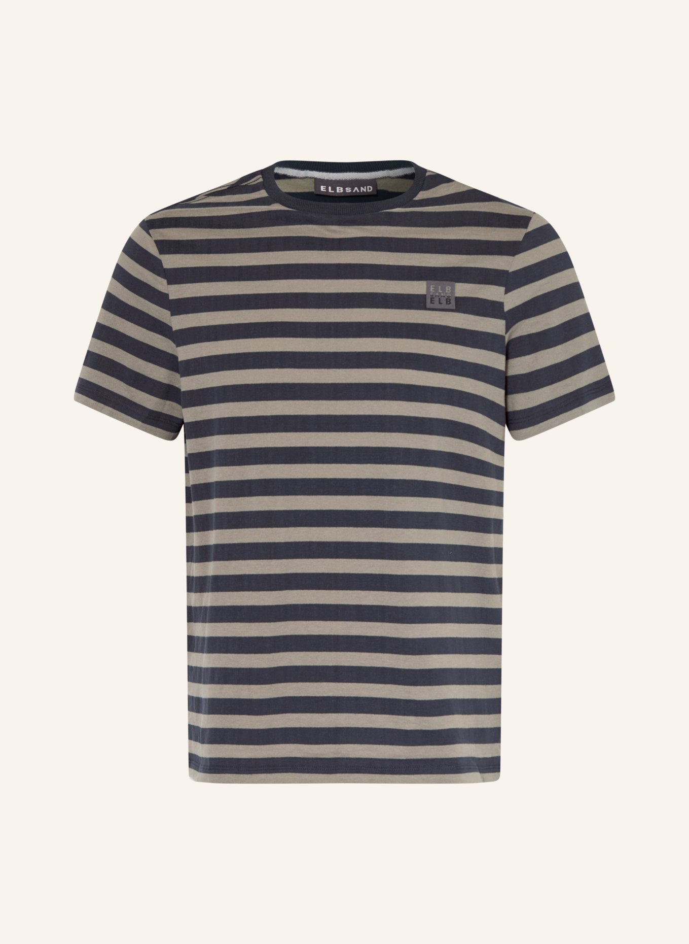 ELBSAND T-shirt NOE: BLEU FONCÉ / OLIVE