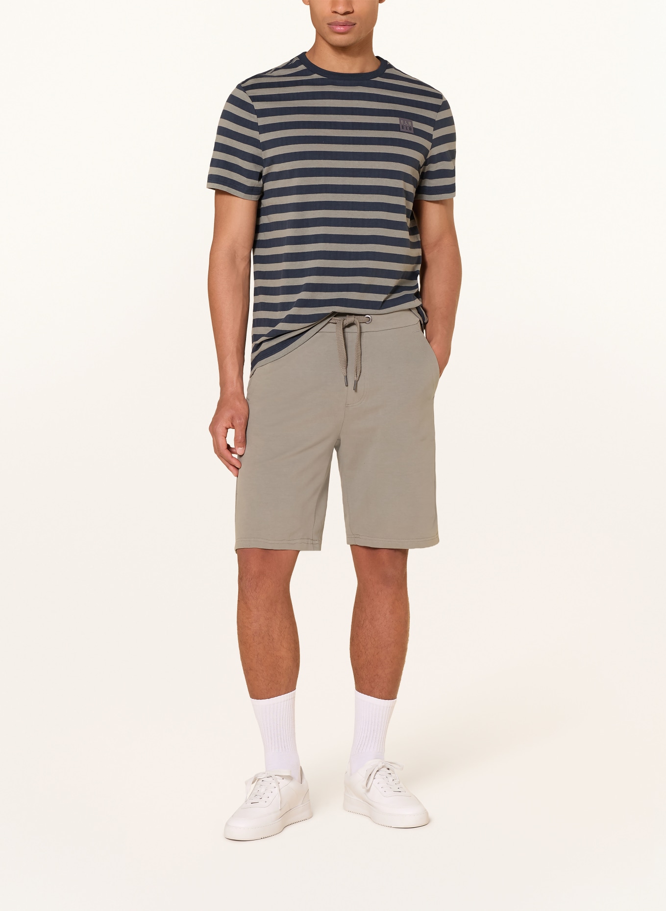 ELBSAND T-shirt NOE: BLEU FONCÉ / OLIVE