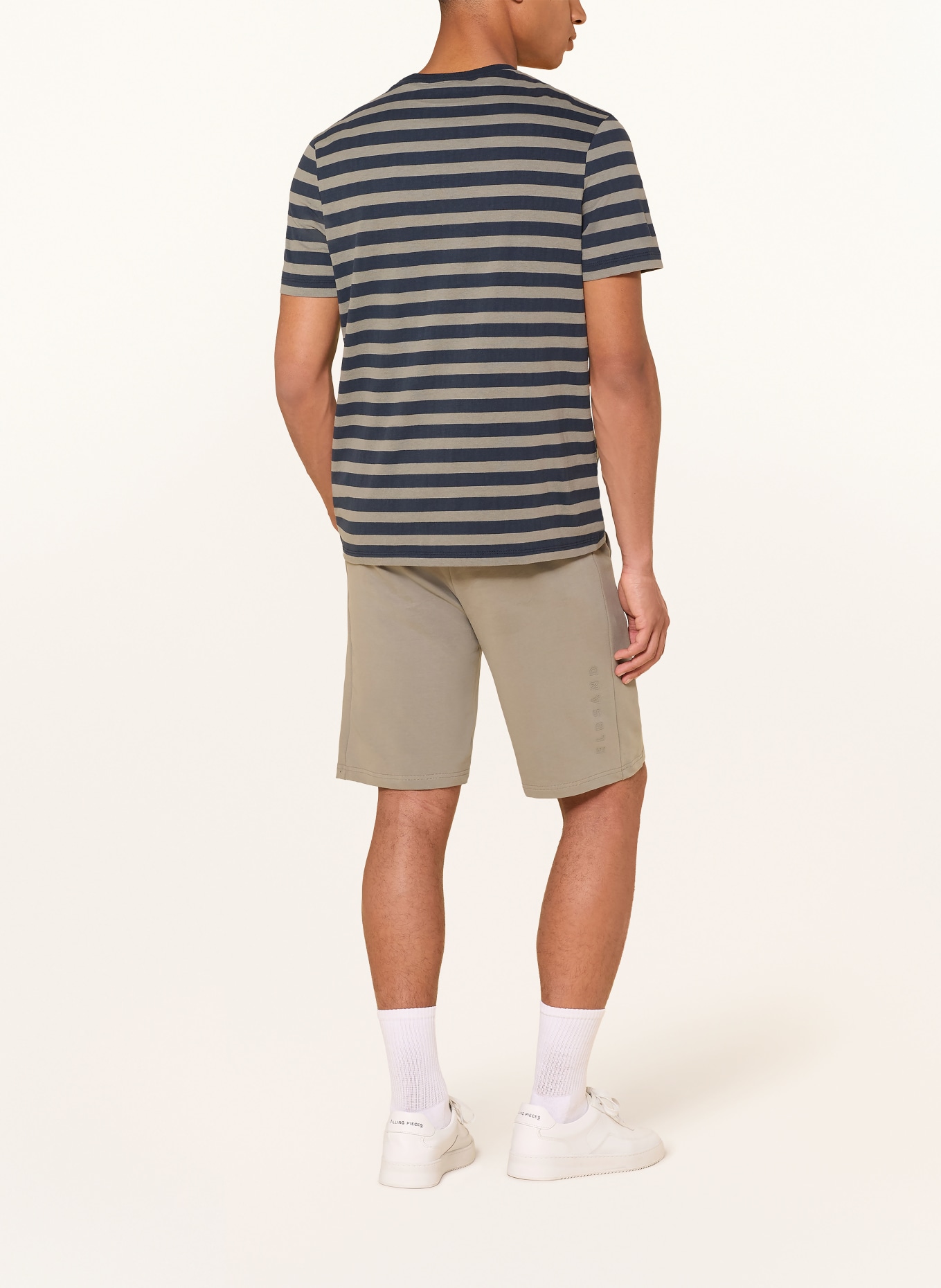 ELBSAND T-shirt NOE: BLEU FONCÉ / OLIVE