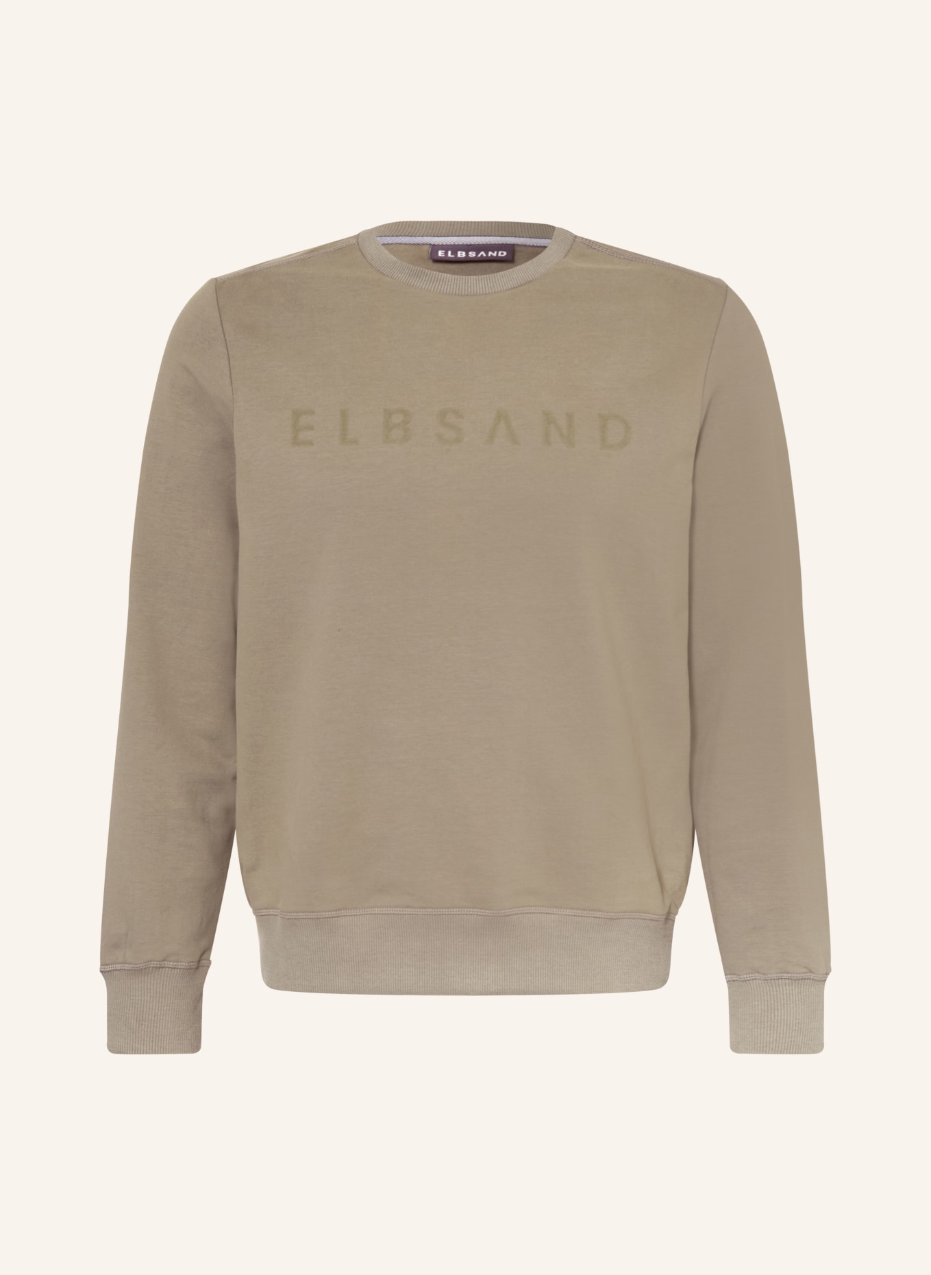 ELBSAND Sweat-shirt JARIS coupe classique: OLIVE