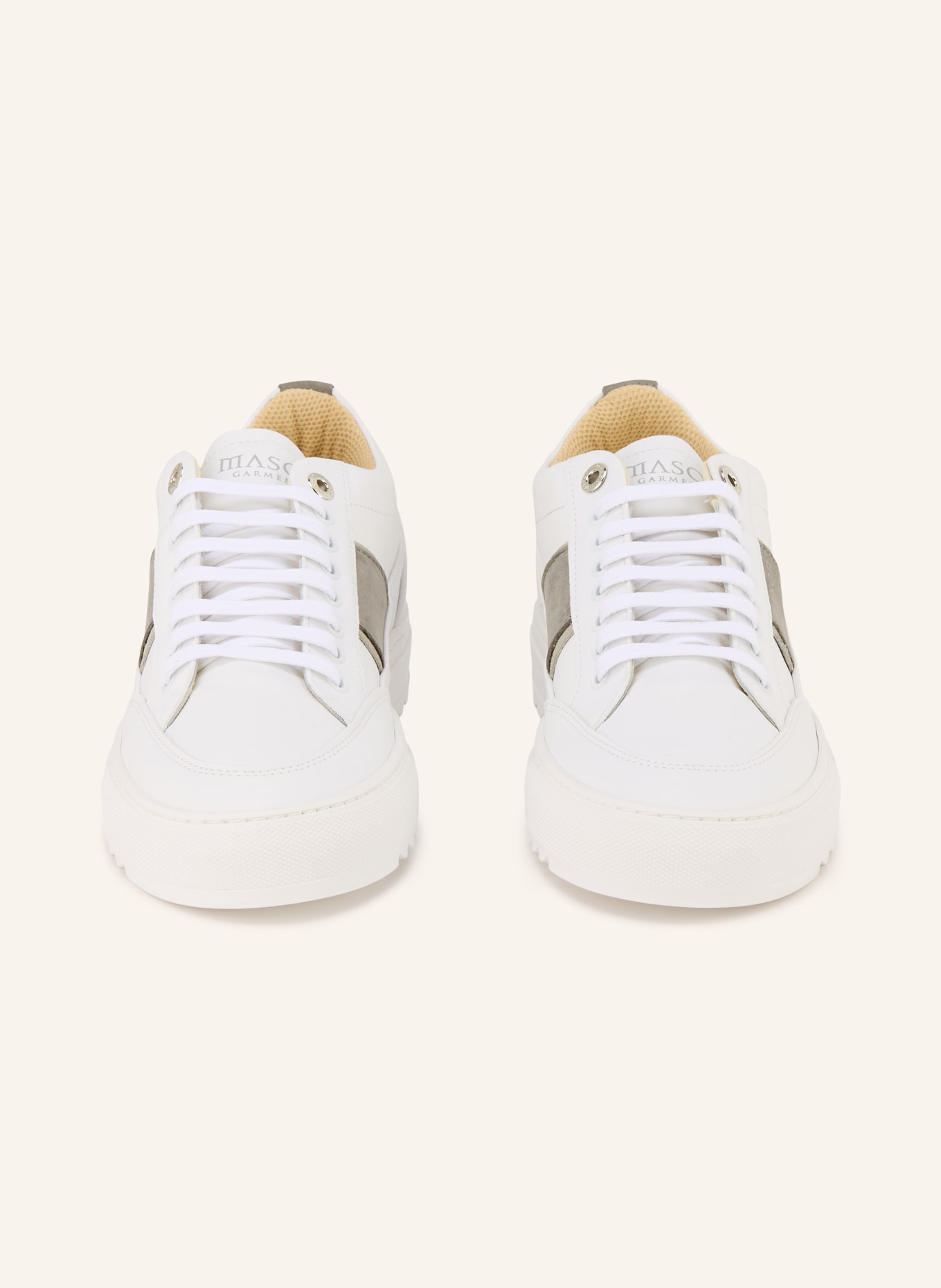 MASON GARMENTS TIA SPORT PRIMO Sneakers: WHITE / GRAY