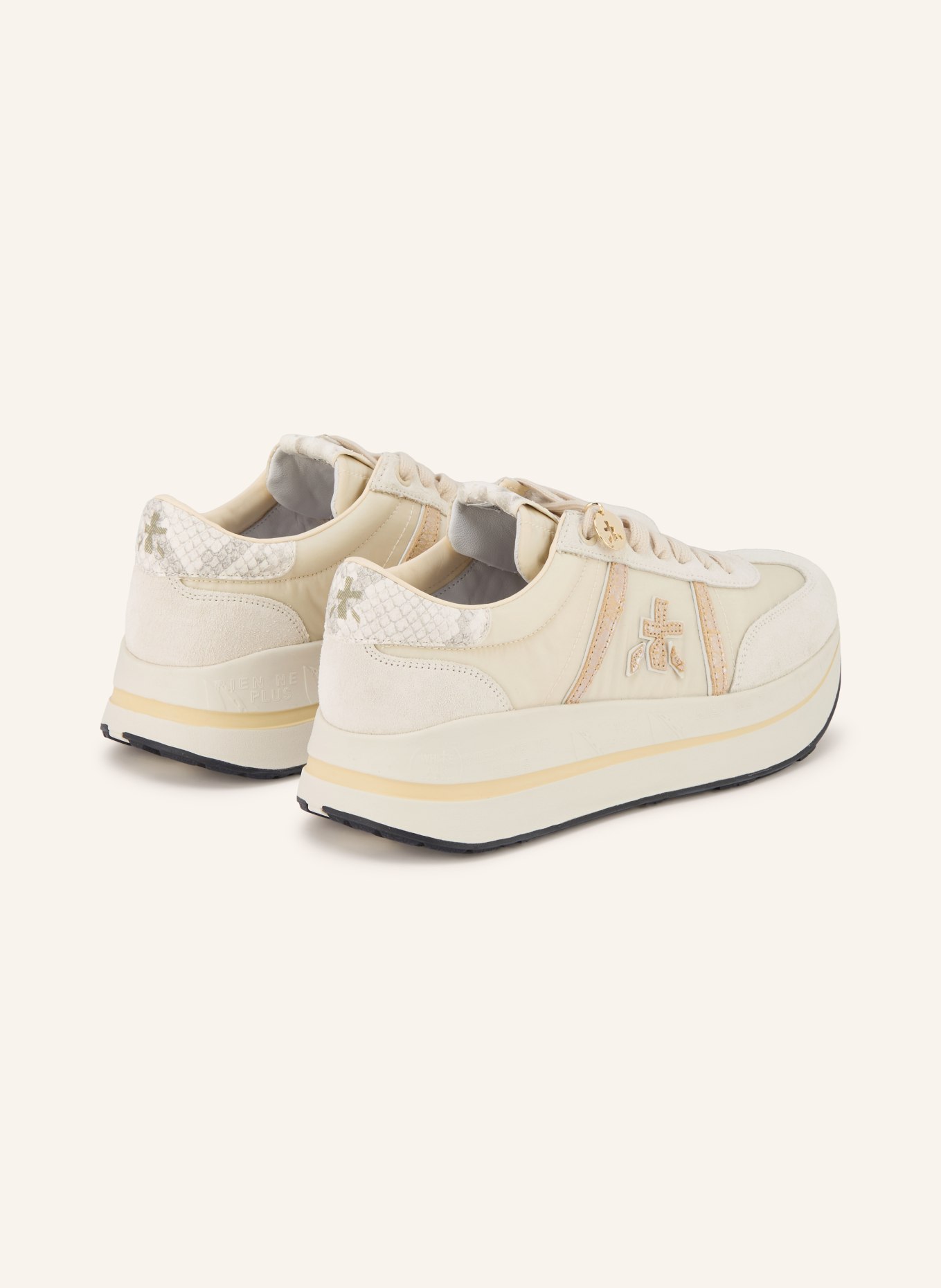 PREMIATA Sneakerzy WHITE BETHCOIN: KREMOWY