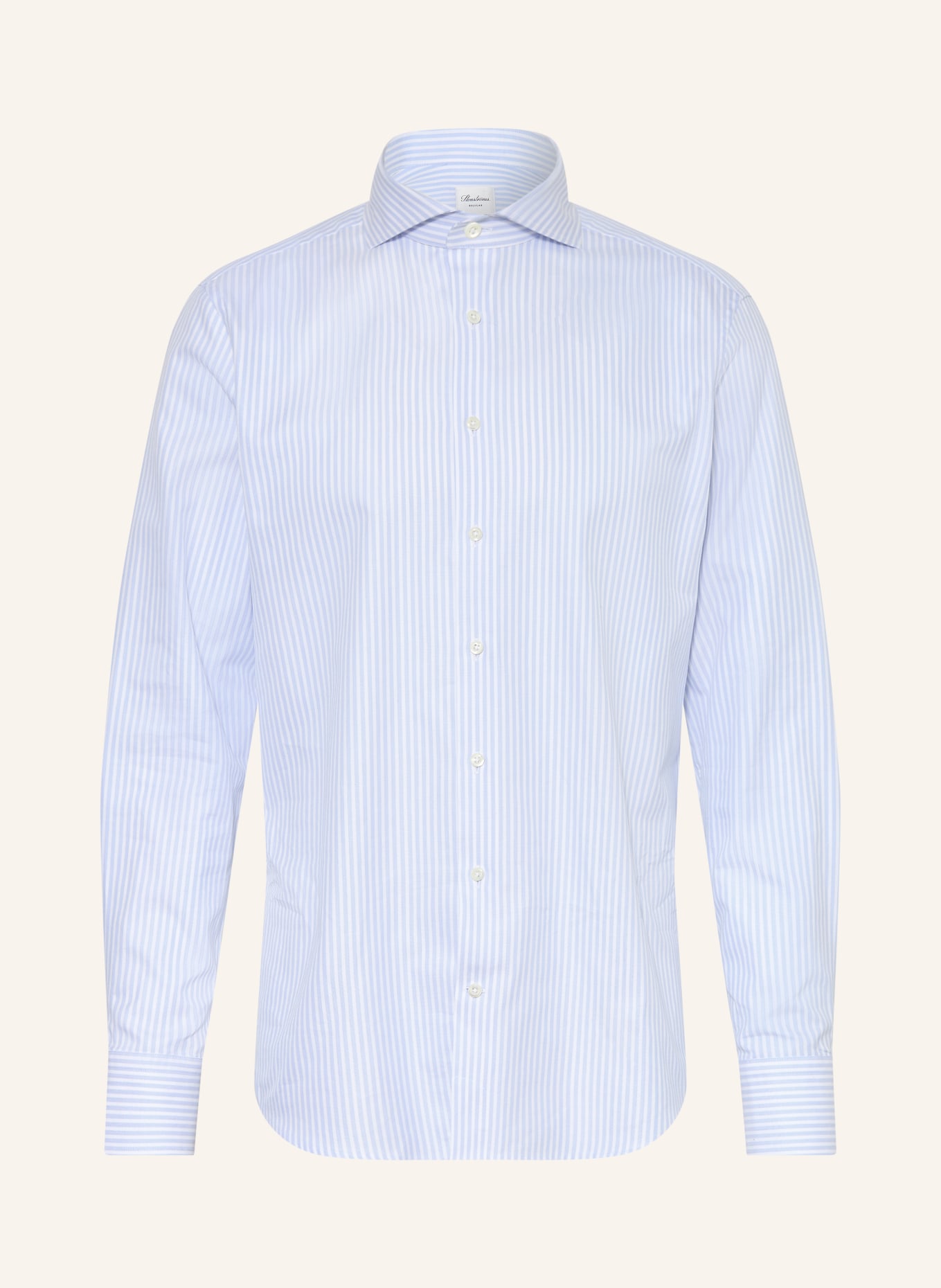 Stenströms Regular-Fit Oxford Shirt: LIGHT BLUE / WHITE
