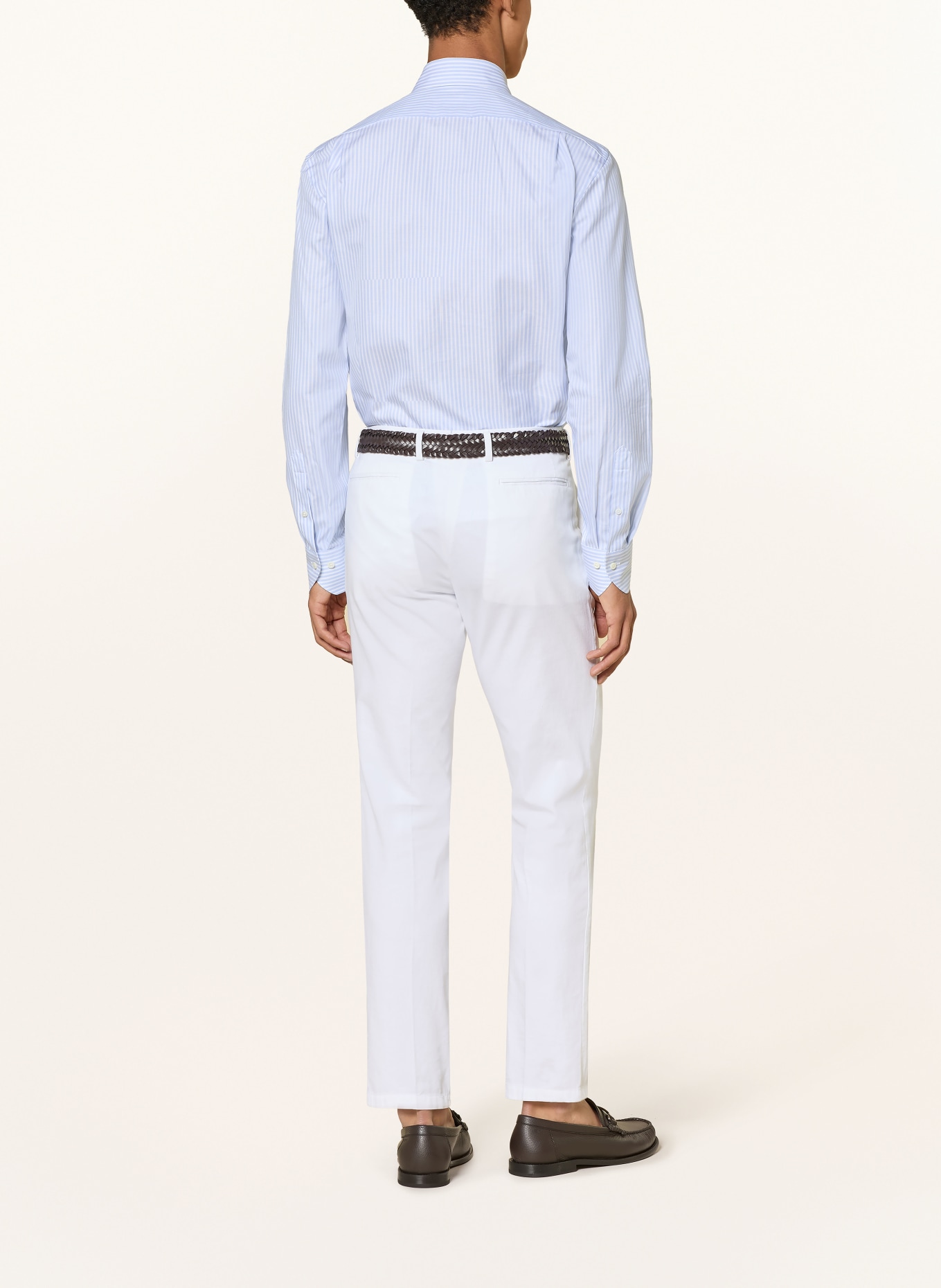 Stenströms Regular-Fit Oxford Shirt: LIGHT BLUE / WHITE