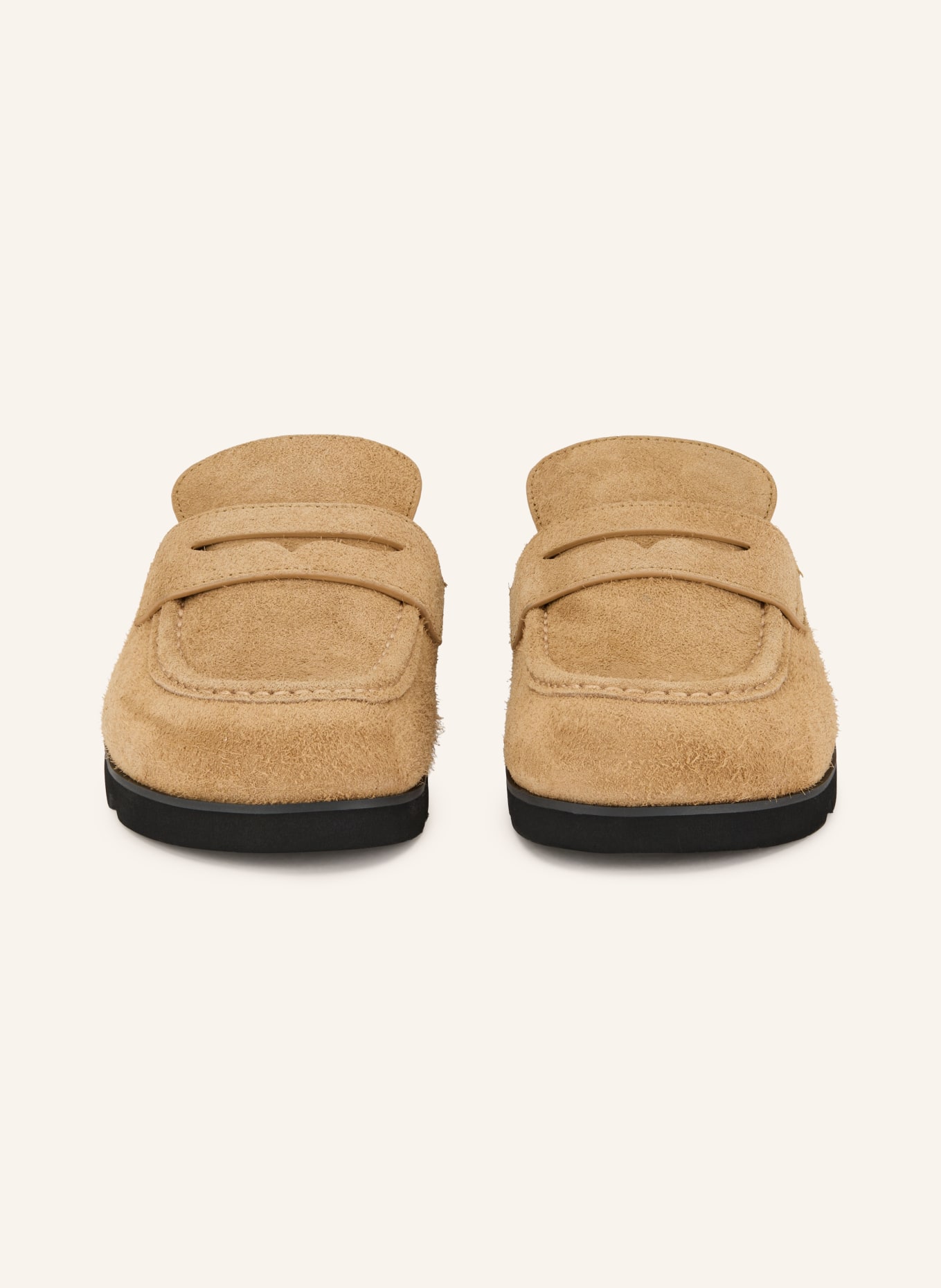 NAKED WOLFE CORD Mules: BEIGE